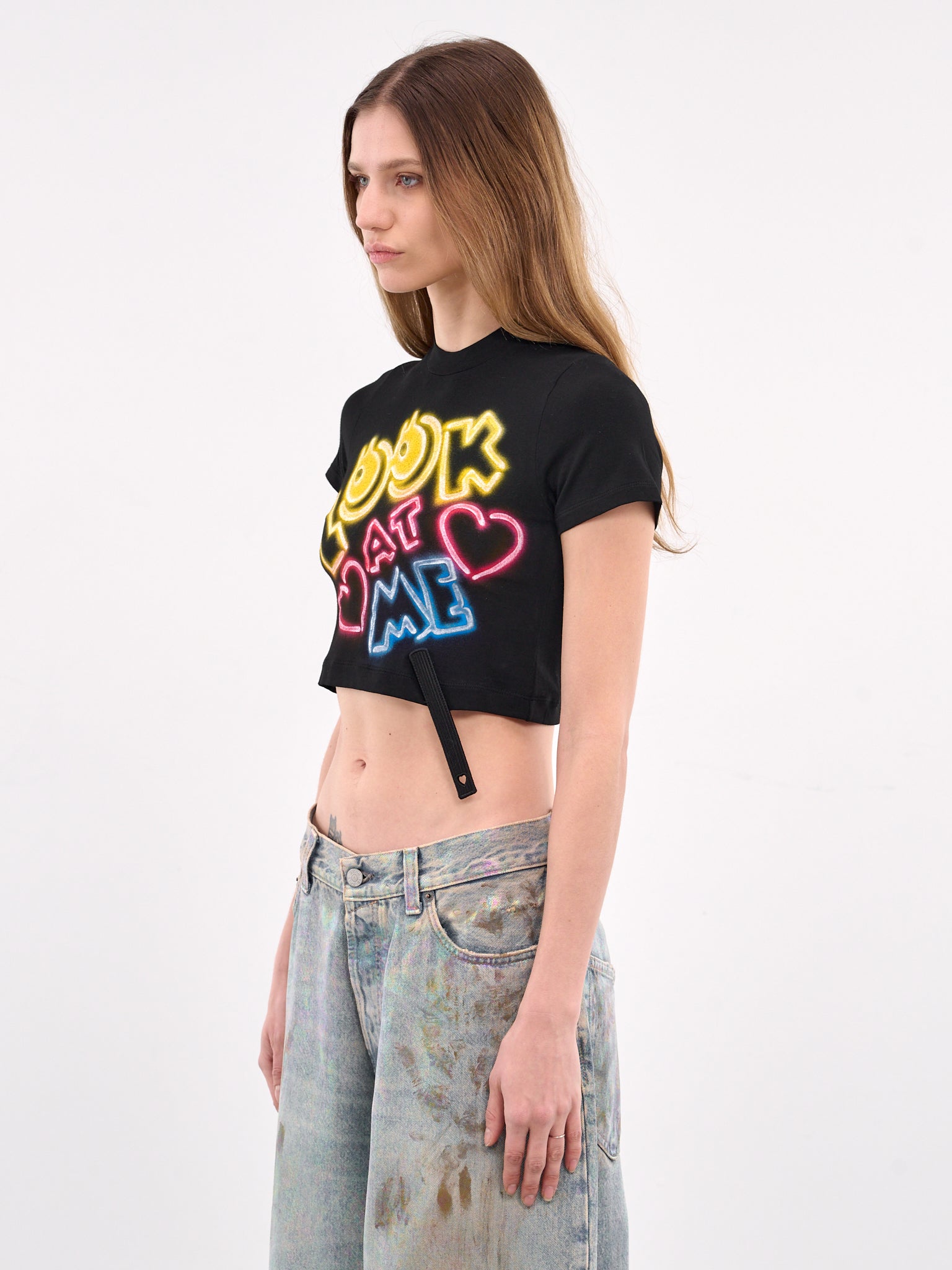 DOUBLET Cropped Graphic Tee | H. Lorenzo - side