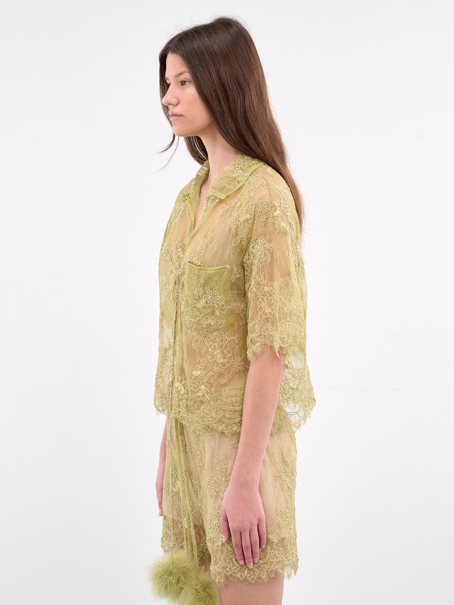 Rébrodé Lace Shirt (2C341A-N0459-NILE-GREEN)