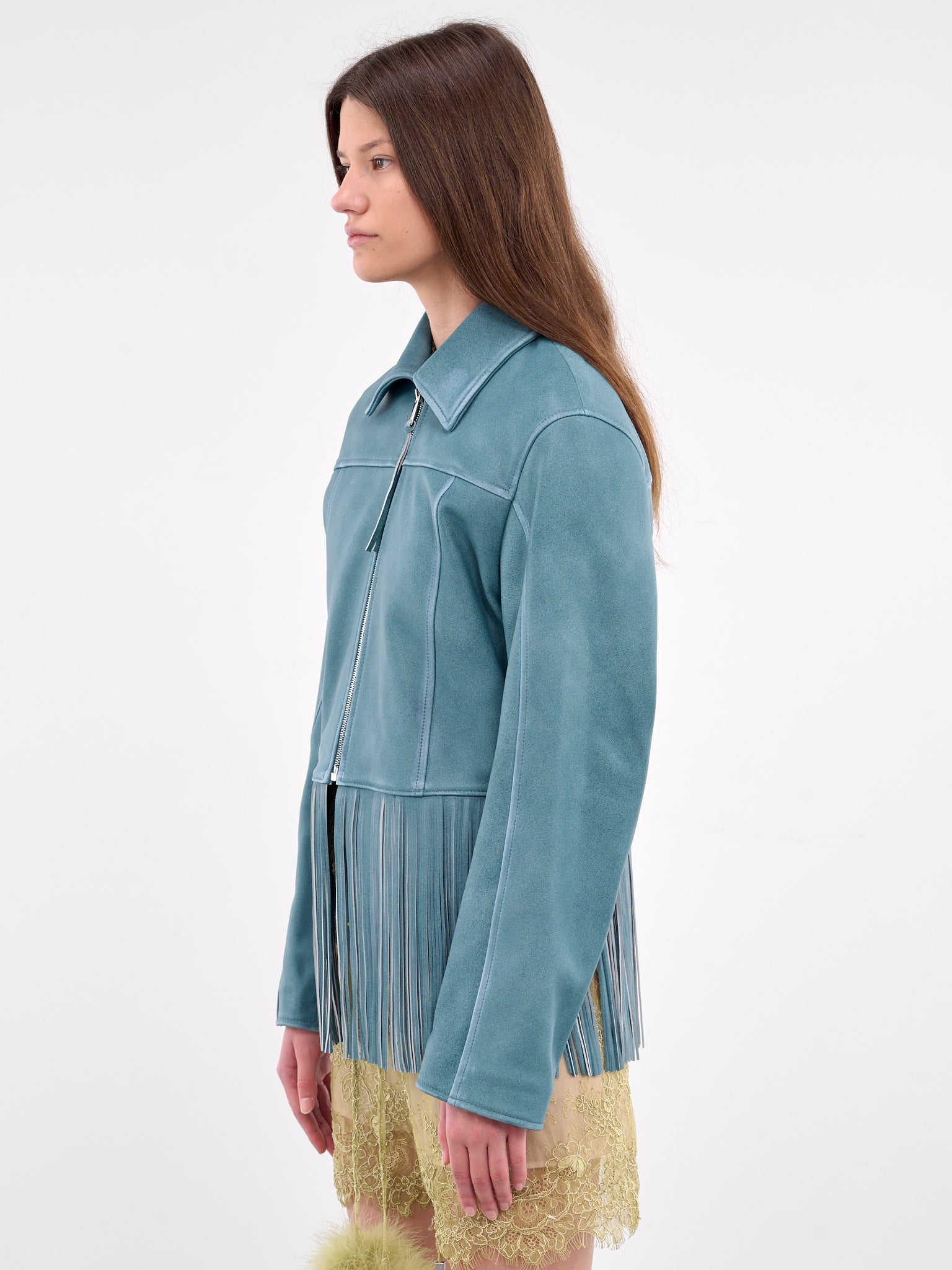 Fringe Leather Jacket (2L081A-N0960-AGATA)