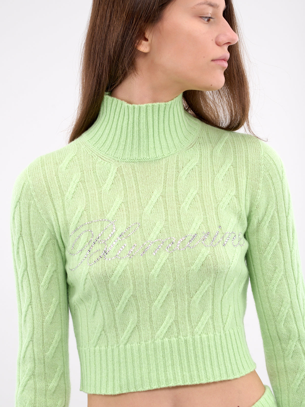 Logo Knit Sweater (2M569A-N0414-LIGHT-GREEN)