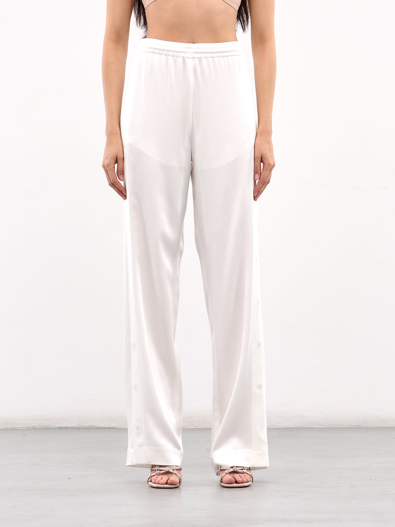 Envers Satin Pants (2P177A-N0102-WHITE-PEARL)