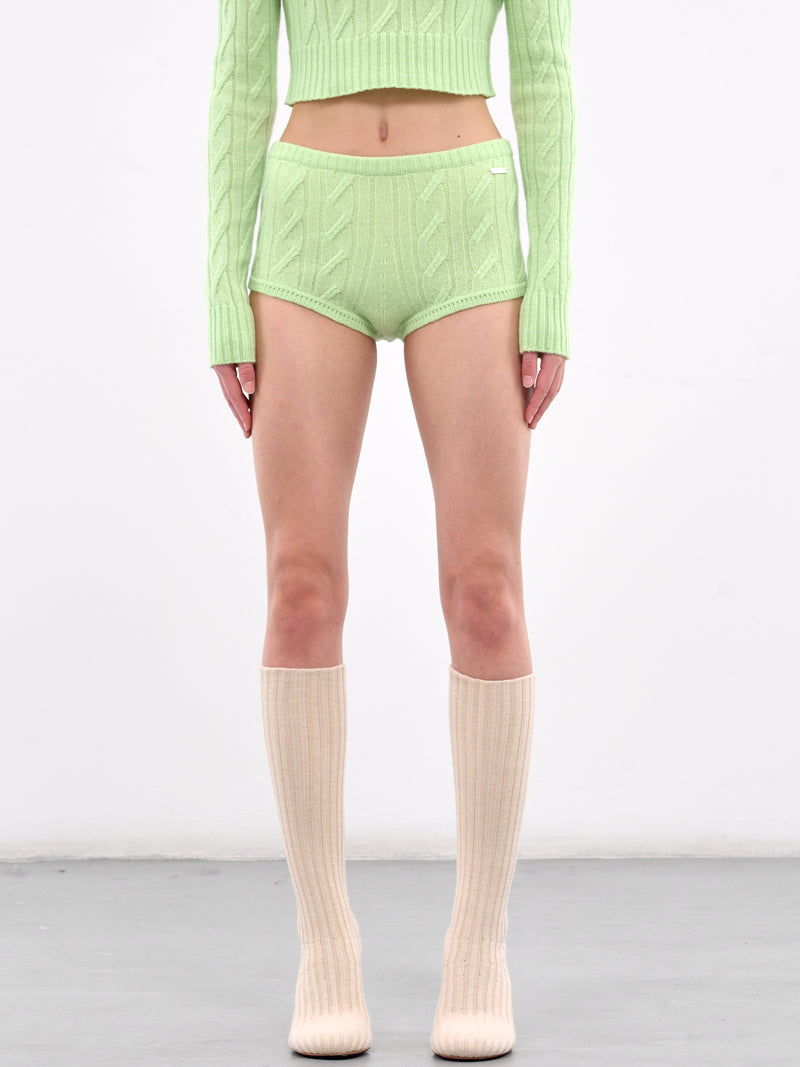 Knit Shorts (2P179A-N0414-LIGHT-GREEN)