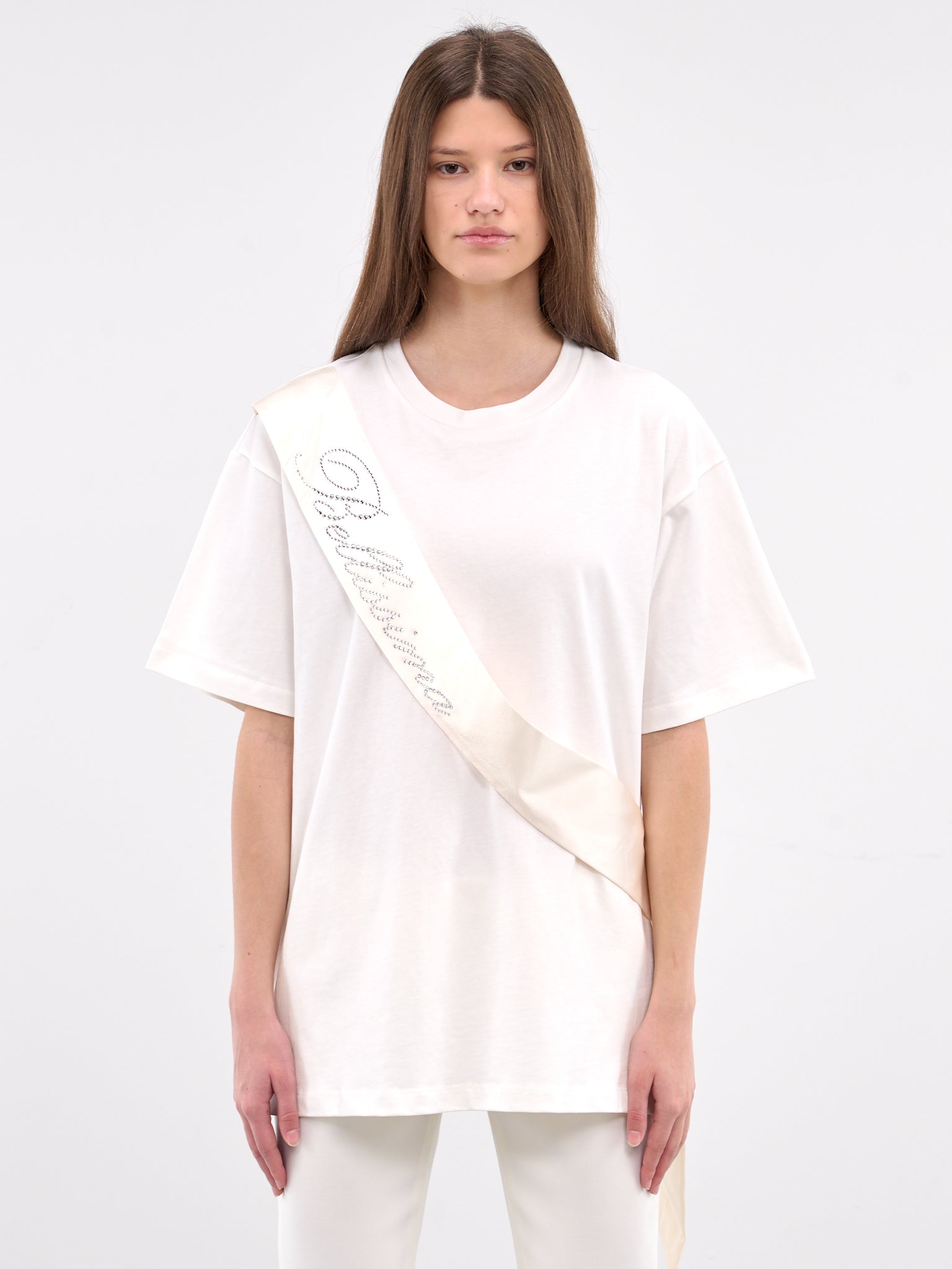 Logo Sash Jersey Tee (2T092A-N0100-OPTICAL-WHITE)