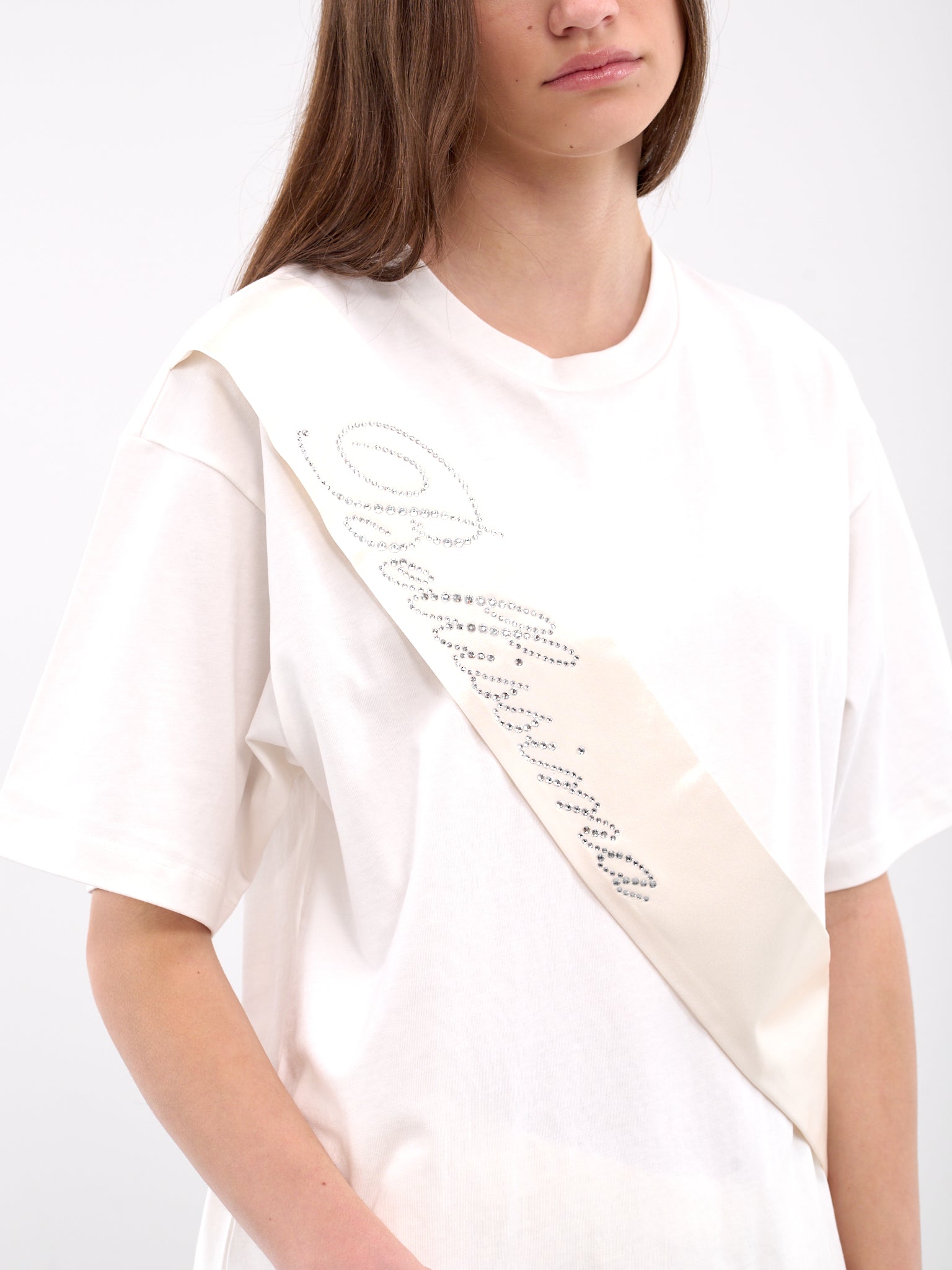 Logo Sash Jersey Tee (2T092A-N0100-OPTICAL-WHITE)