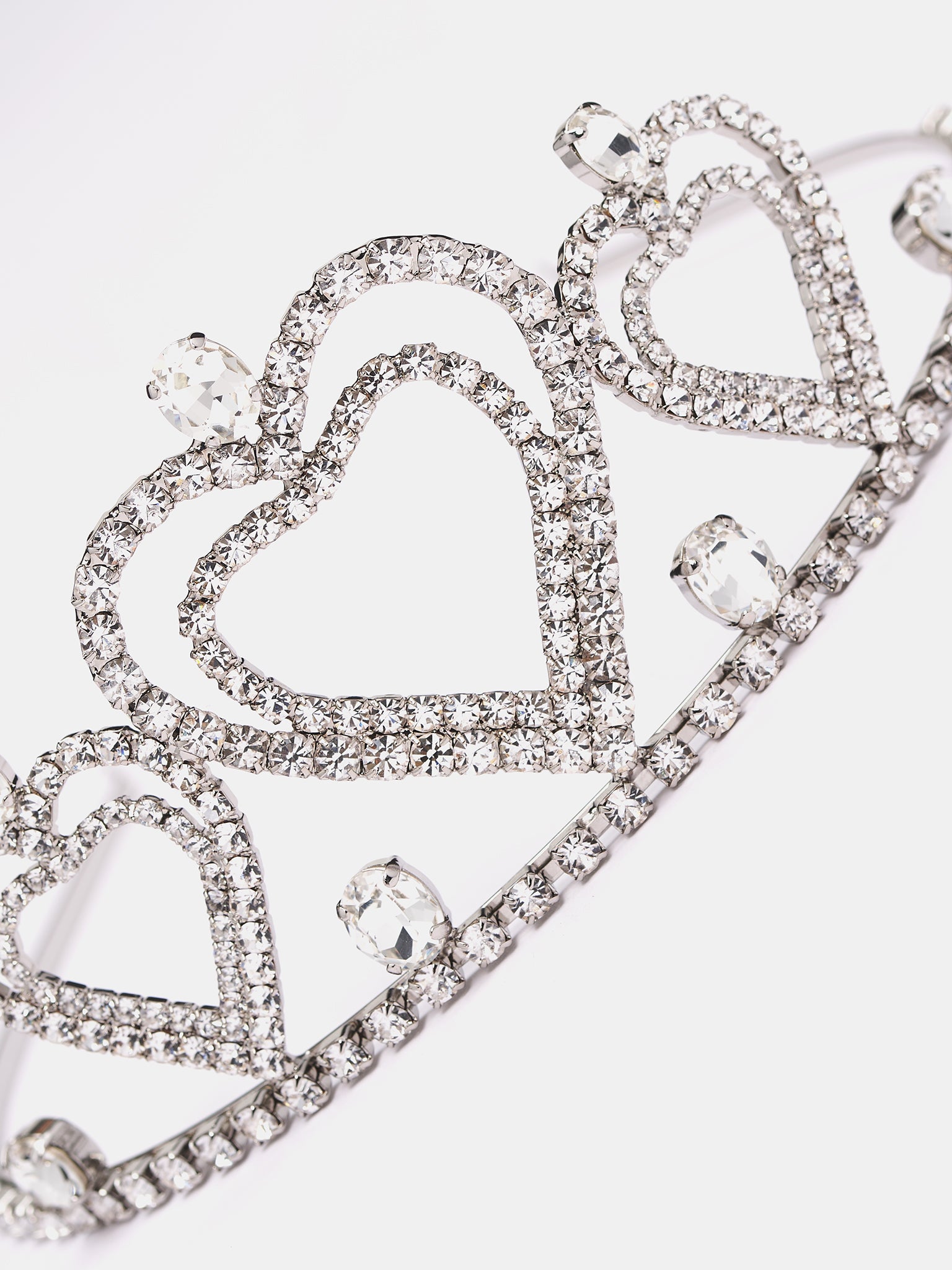 Hearts Crown (2W321A-N0999-SILVER-CRYSTAL)