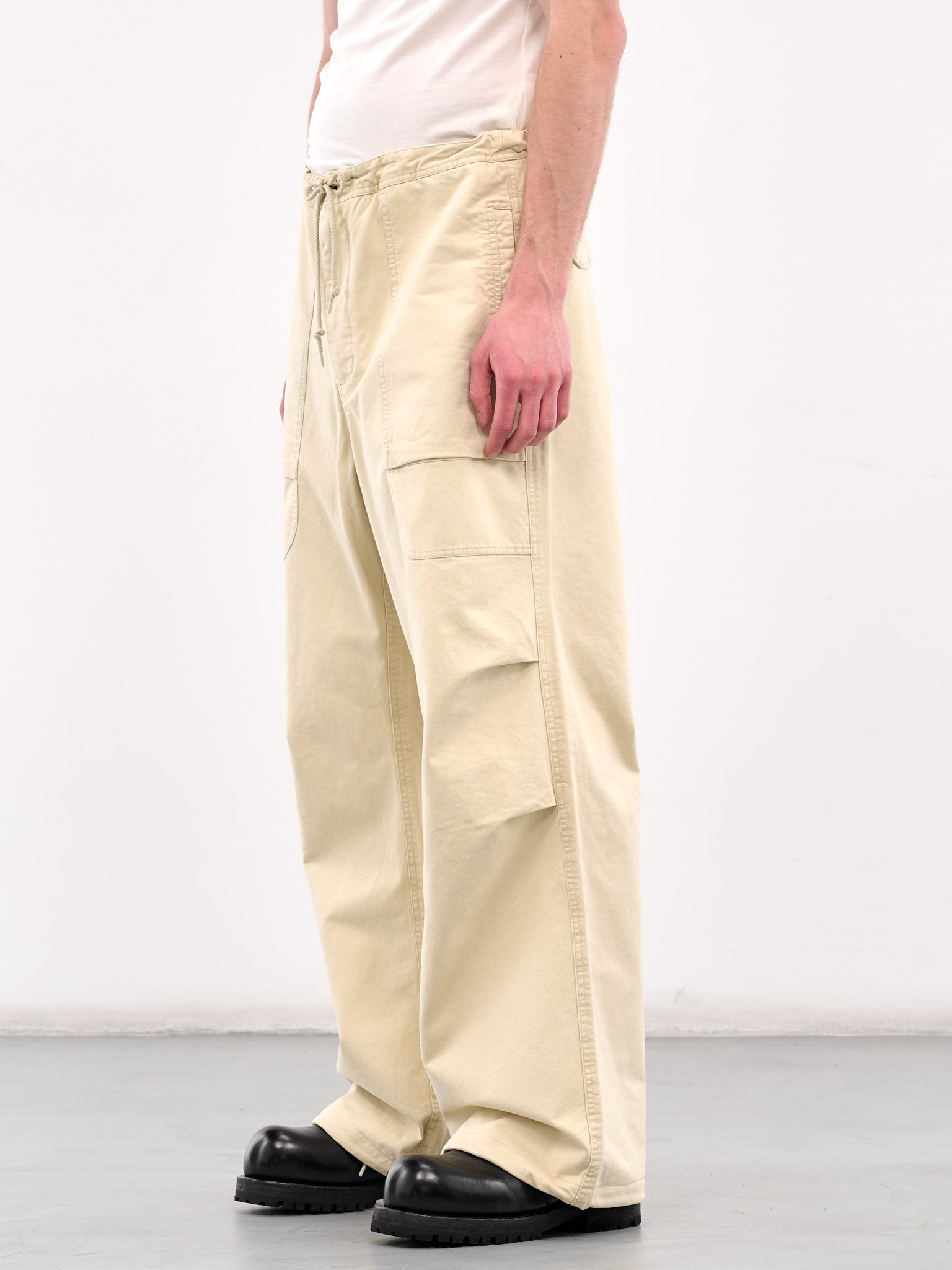 Barren Cargo Trousers (3021-BARREN-CARGO-OFF-WHITE)