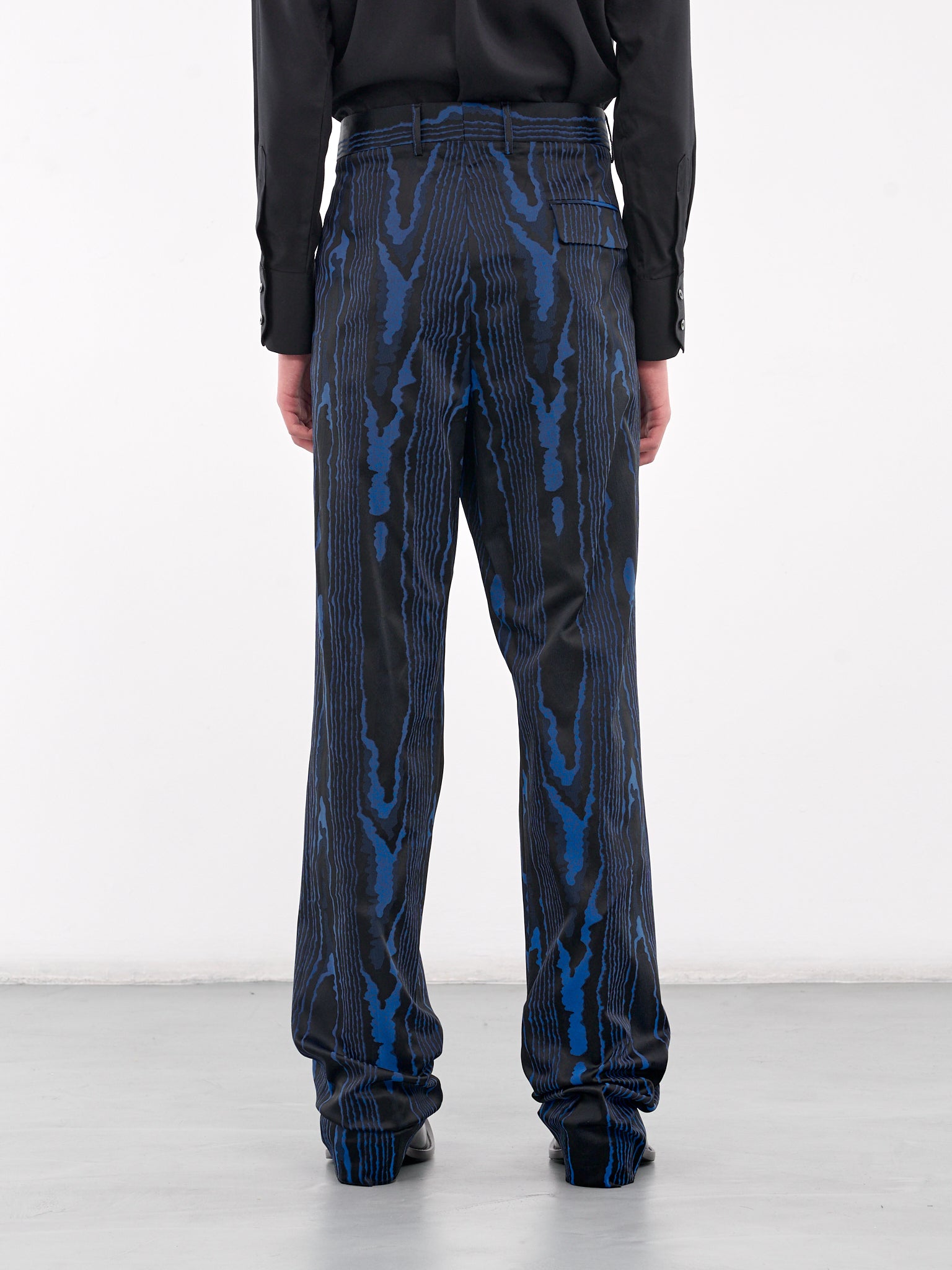 Abstract Trousers (303WT01506-BLUE-BLACK)