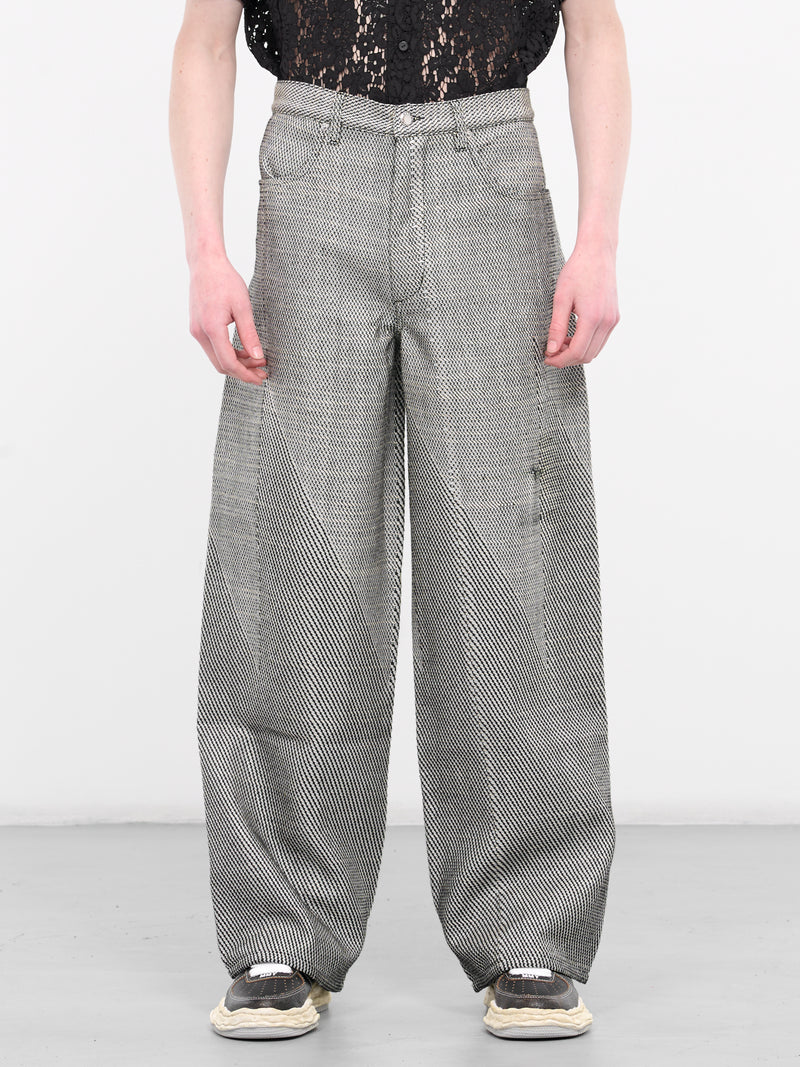 Wide Leg Knit Pants (334-EL-STATIC)