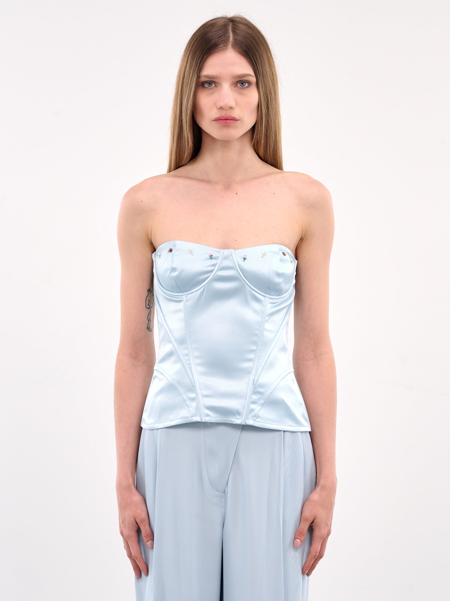 Corset Top (35-LIGHT-BLUE)