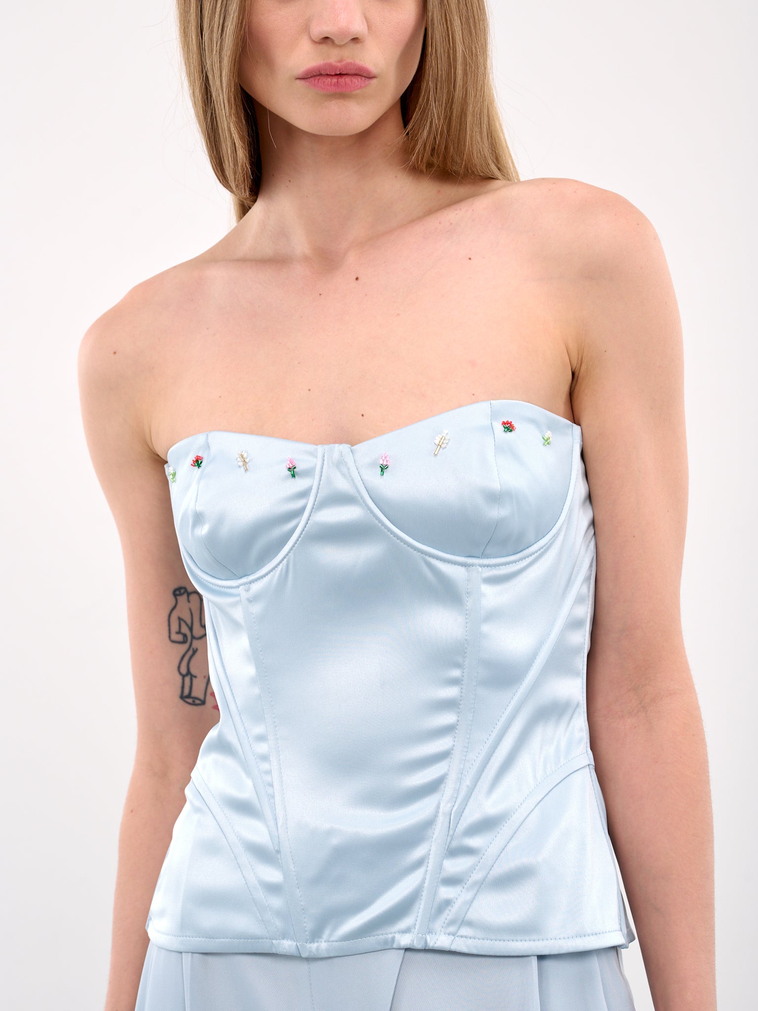 Corset Top (35-LIGHT-BLUE)