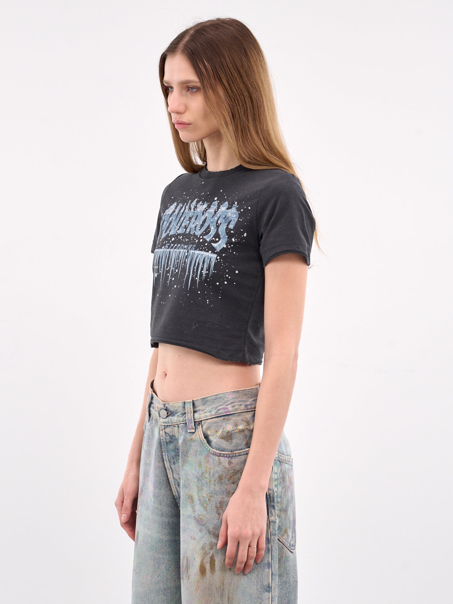 DOUBLET Graphic Crop Tee | H. Lorenzo - side