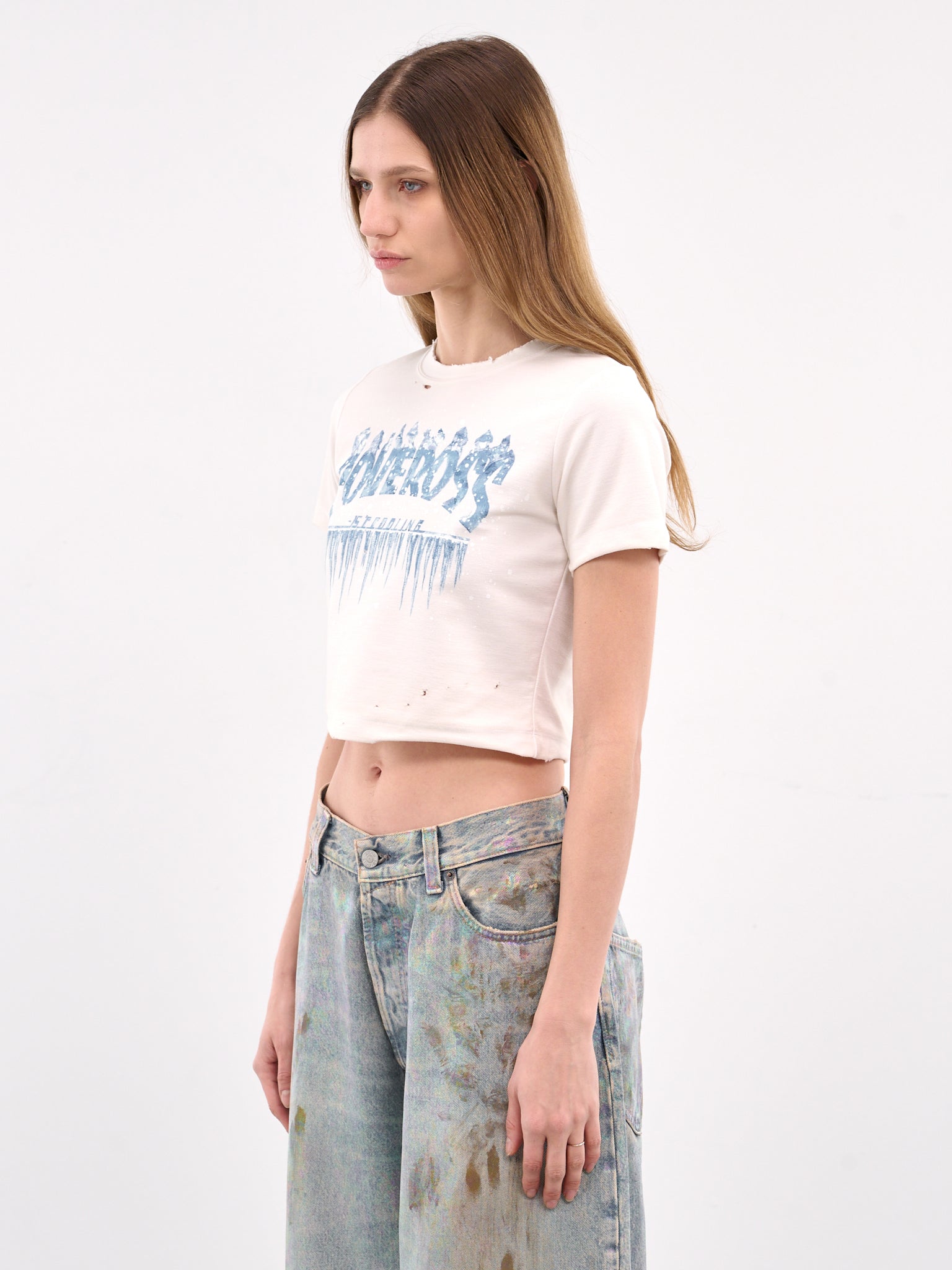 DOUBLET Graphic Crop Tee | H. Lorenzo - side