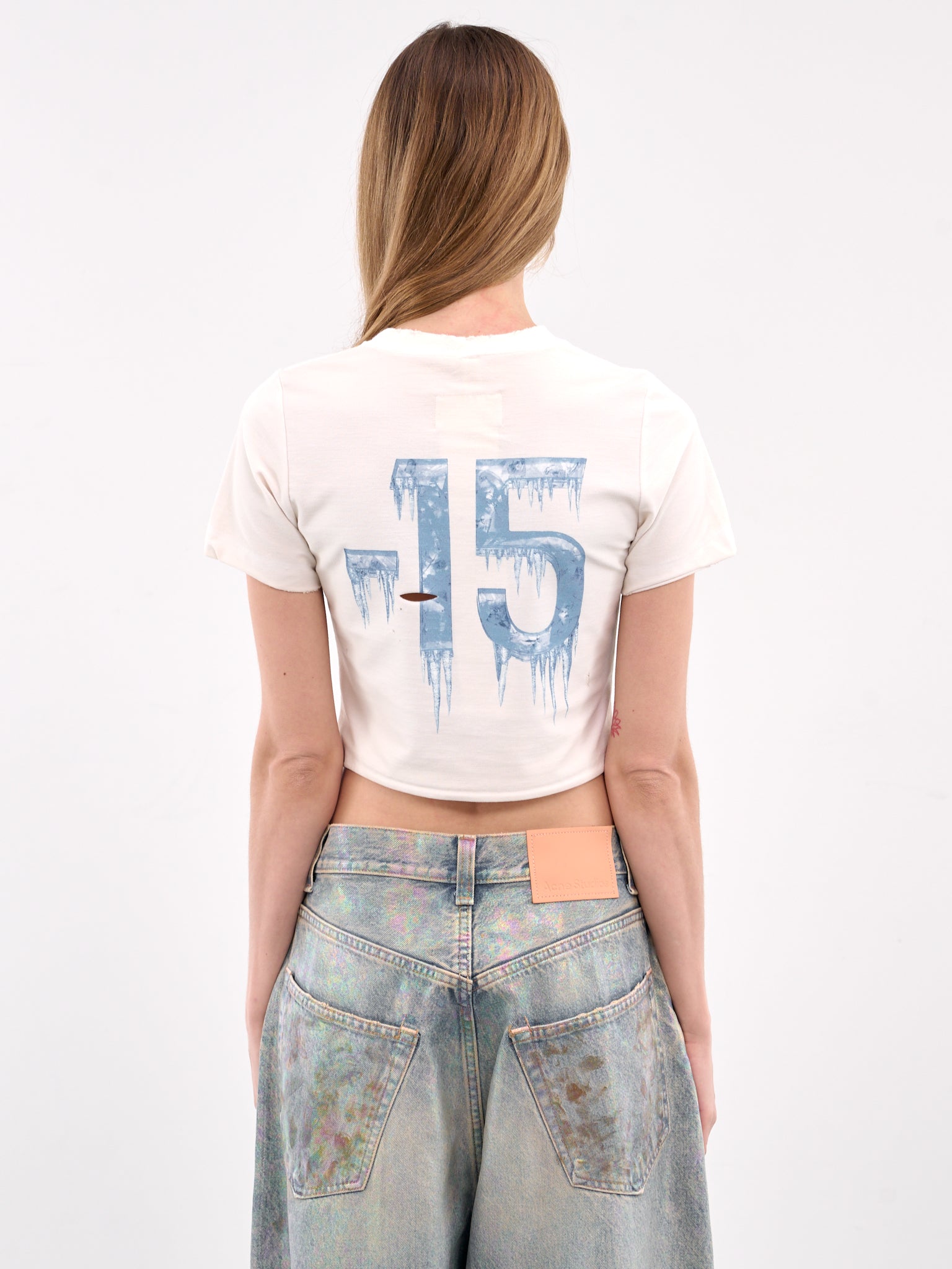 DOUBLET Graphic Crop Tee | H. Lorenzo - back