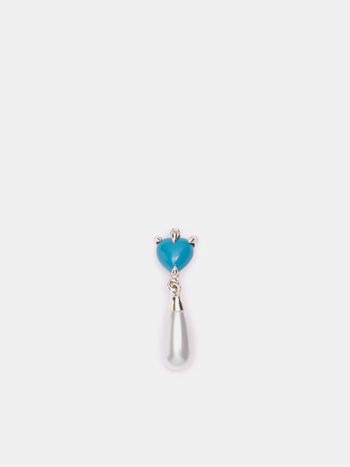 Claw Drop Earring (CLAW-DROP-SILVER-TURQUOISE-GLA)