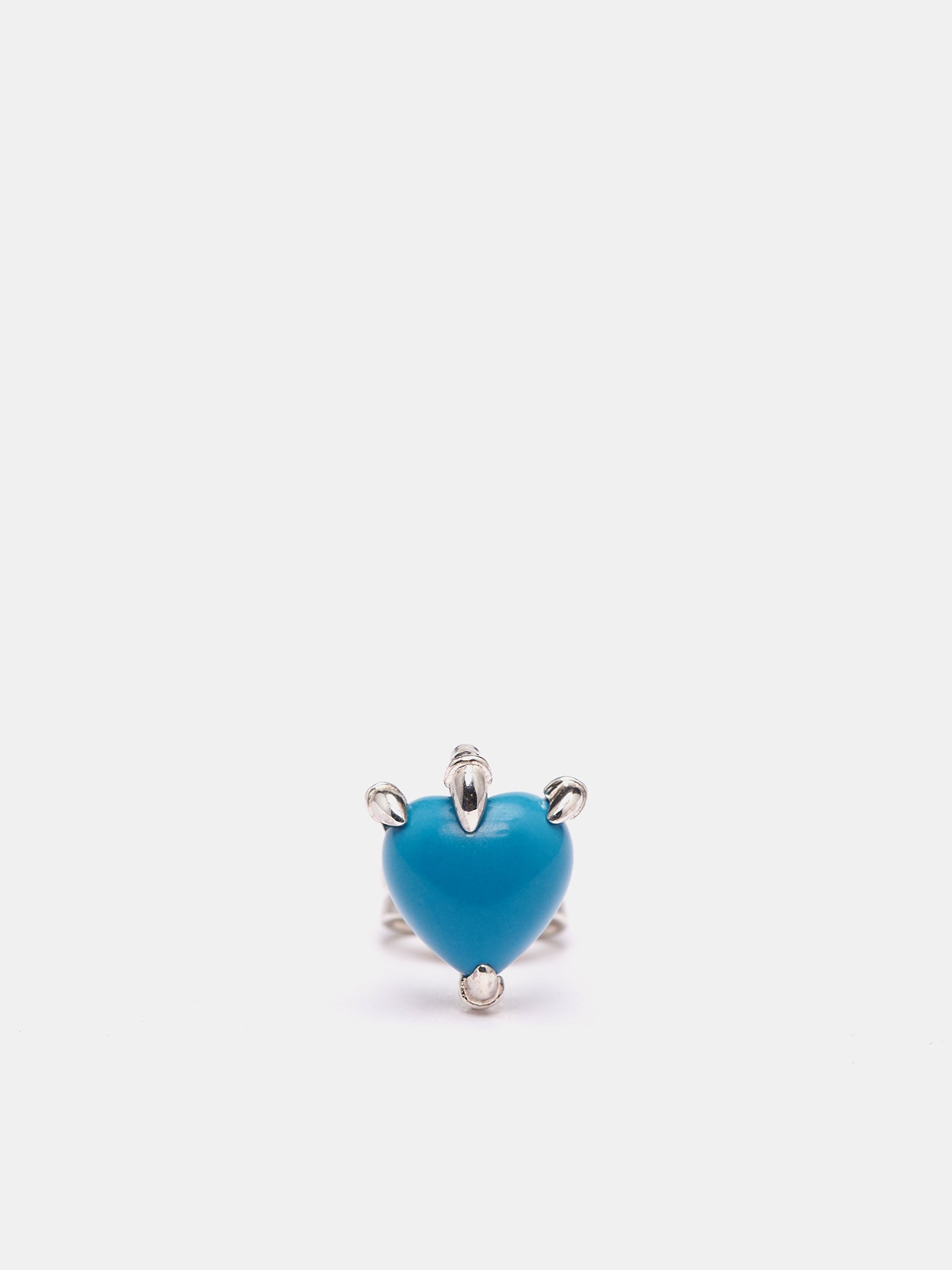 Claw Stud Earring (CLAW-STUD-SILVER-TURQUOISE)