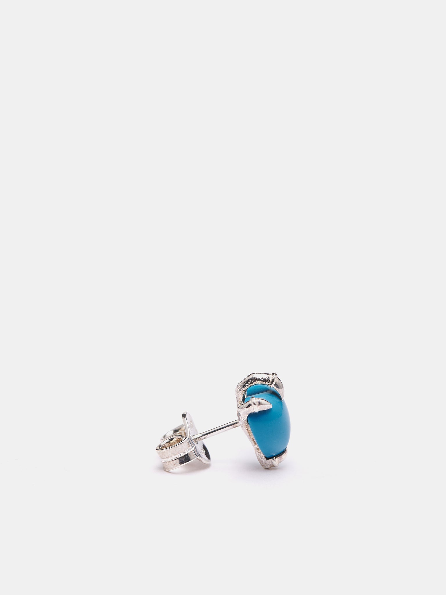 Claw Stud Earring (CLAW-STUD-SILVER-TURQUOISE)