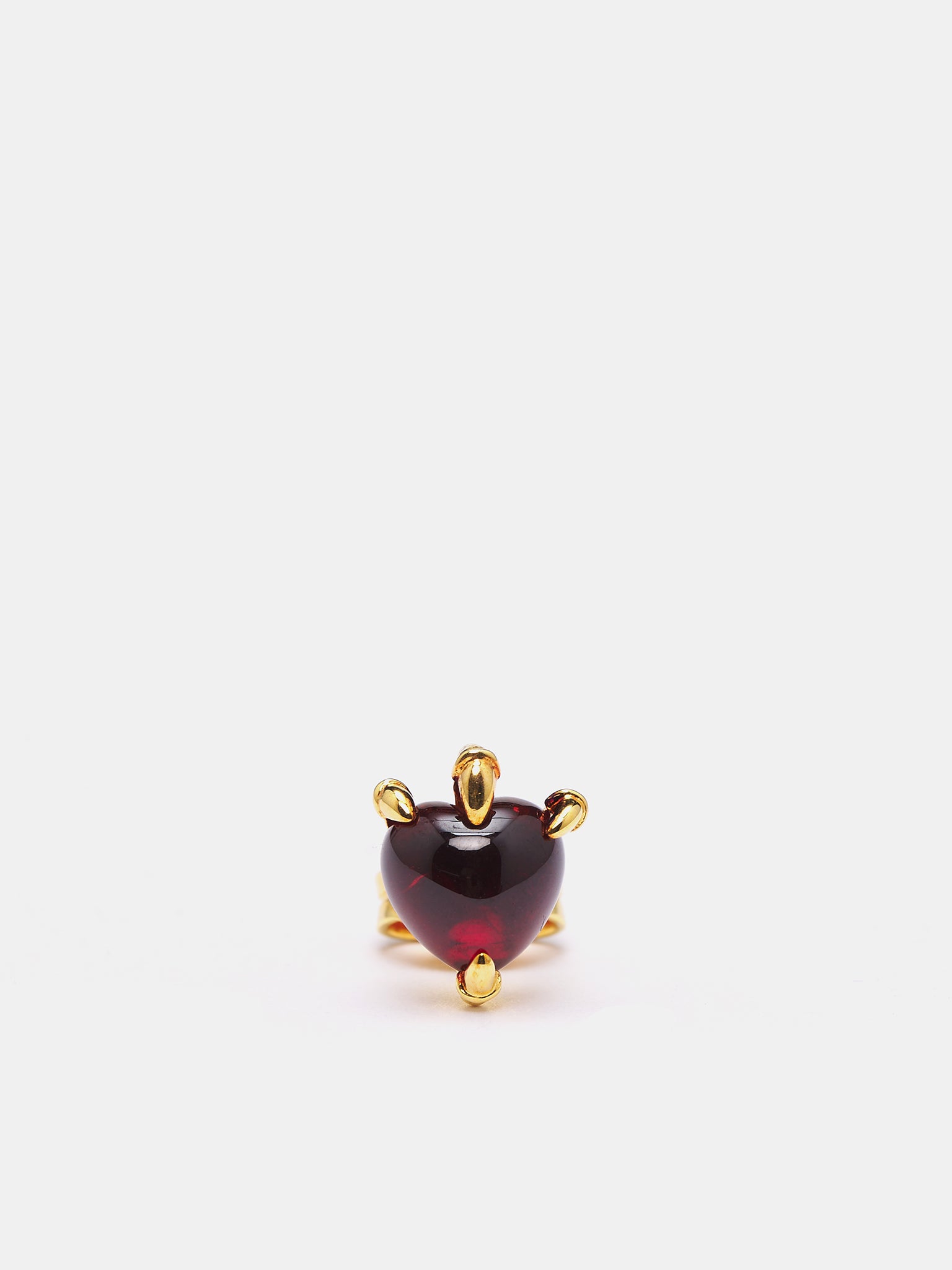 Claw Stud Earring (CLAW-STUD-GOLD-PLATED-SILVER-R)