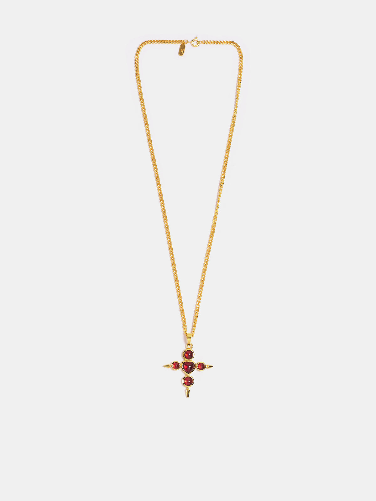 Empress Garnet Necklace (EMPRESS-GARNET-GOLD-PLATED-SIL)