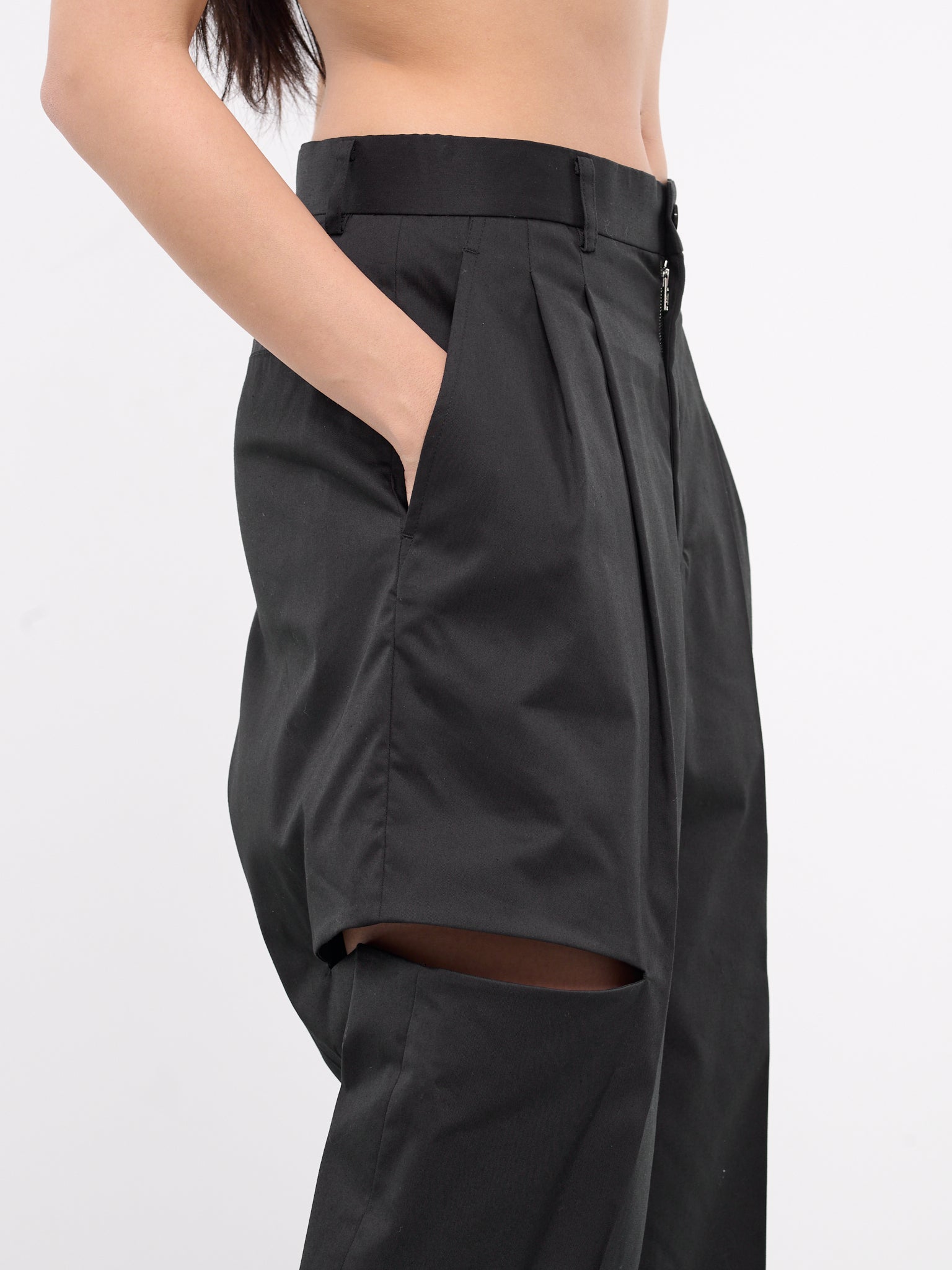 Cut-Out Trousers (3M-P006-051-BLACK)