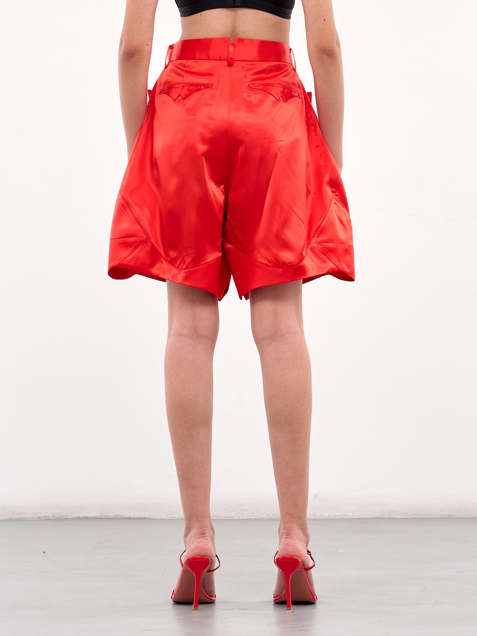 Acetate Shorts (3O-P002-S25-RED)