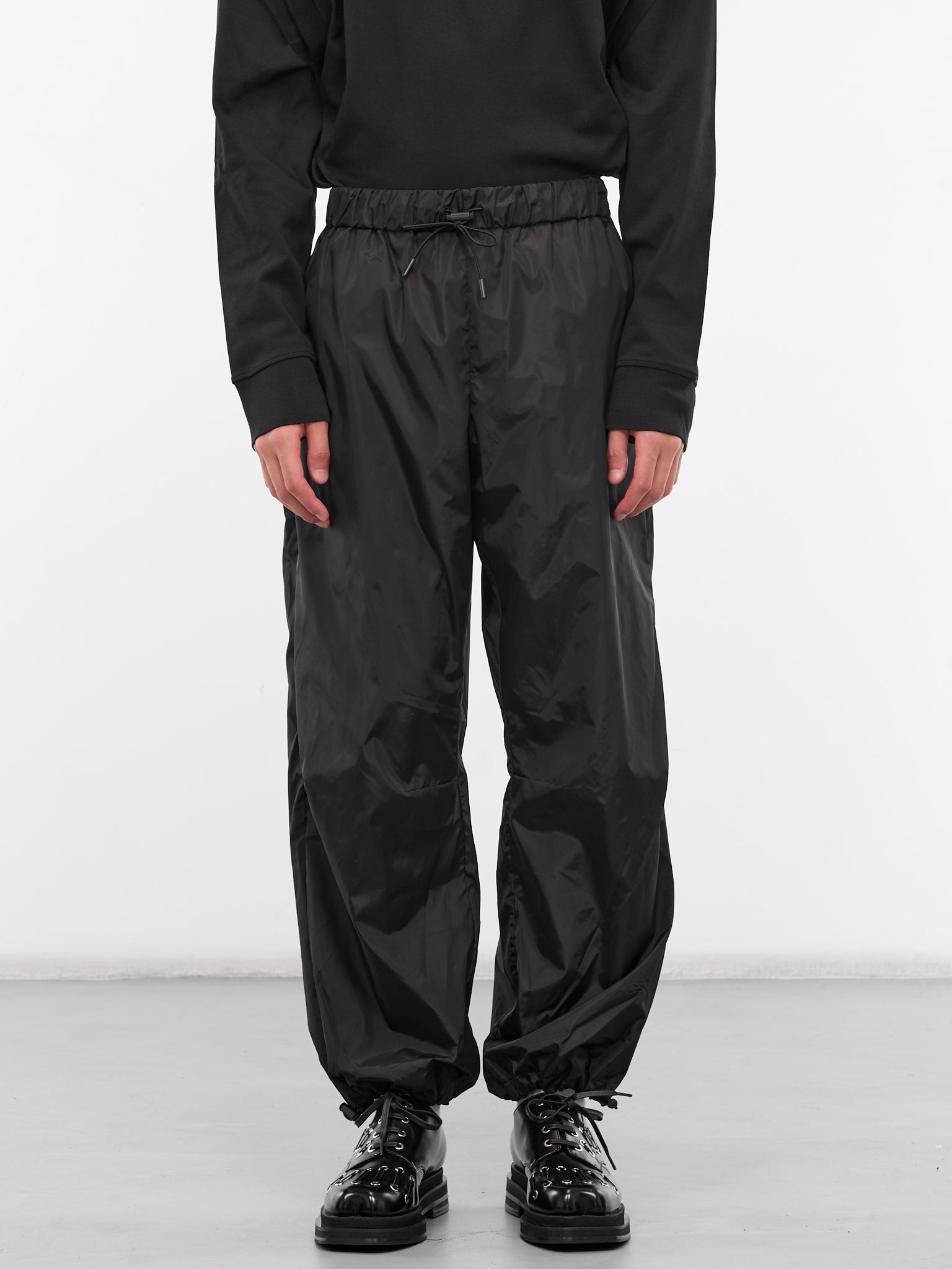 Gathered Track Trousers (4100-1067-BLACK)