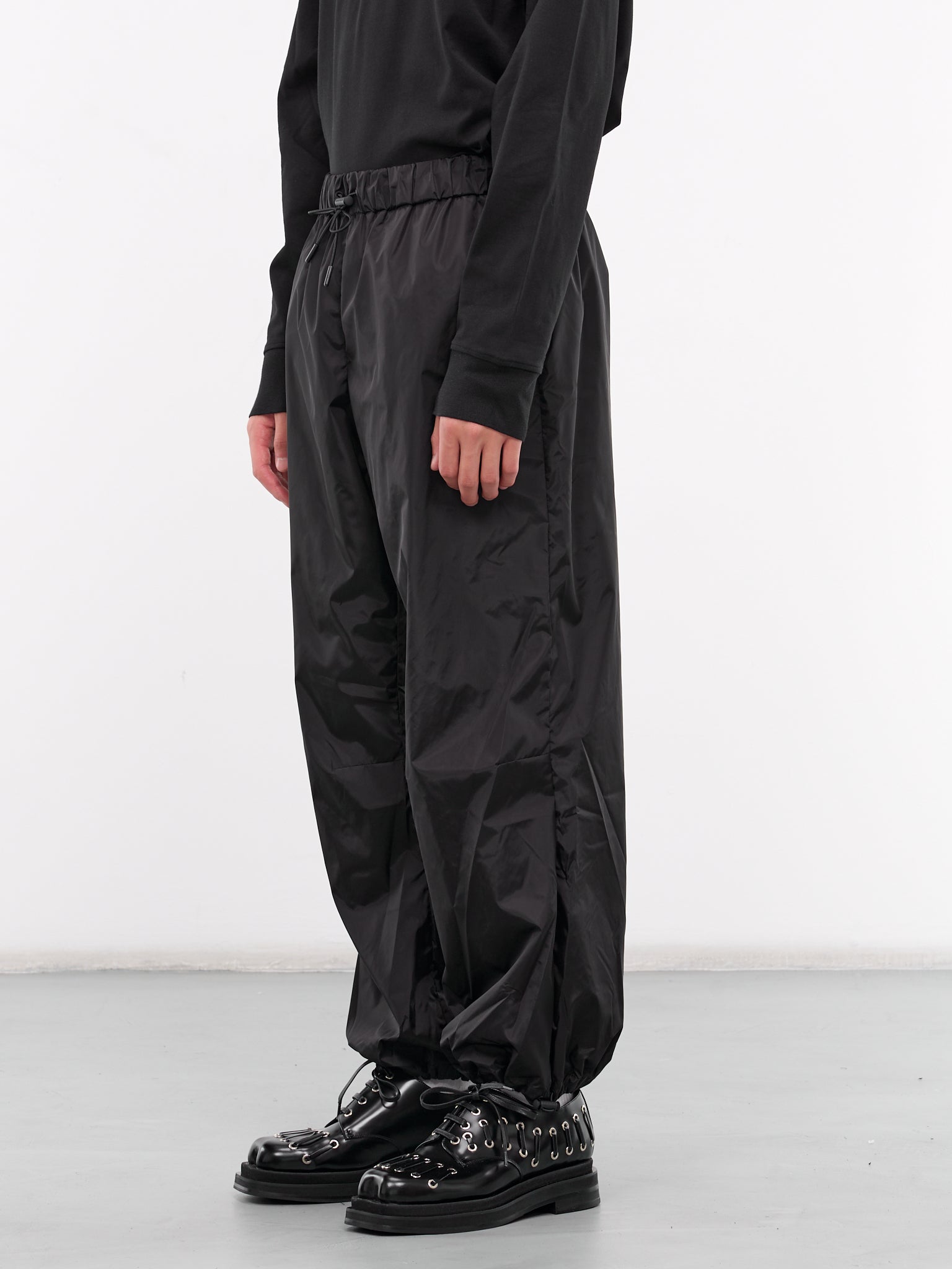 Gathered Track Trousers (4100-1067-BLACK)