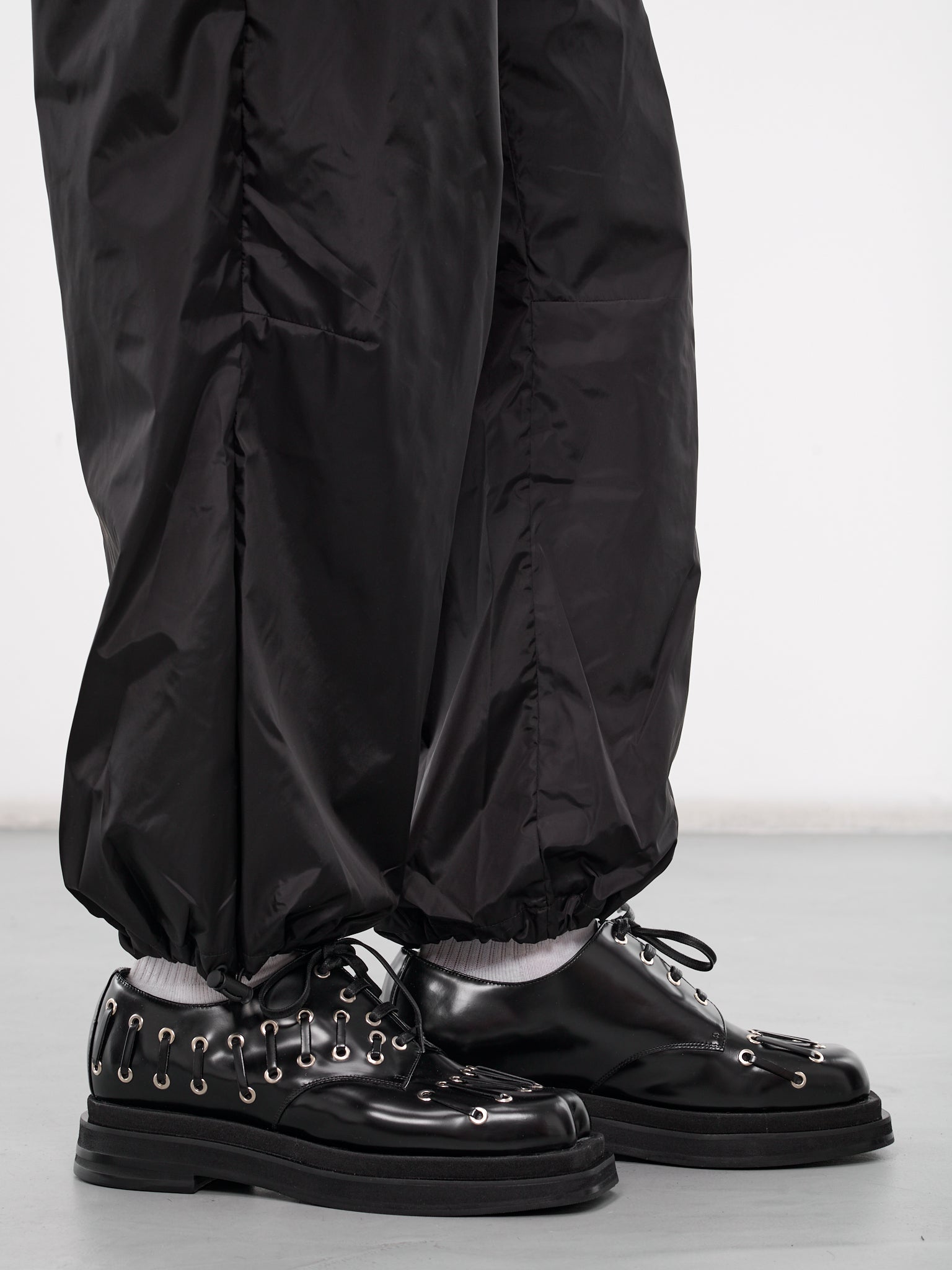 Gathered Track Trousers (4100-1067-BLACK)