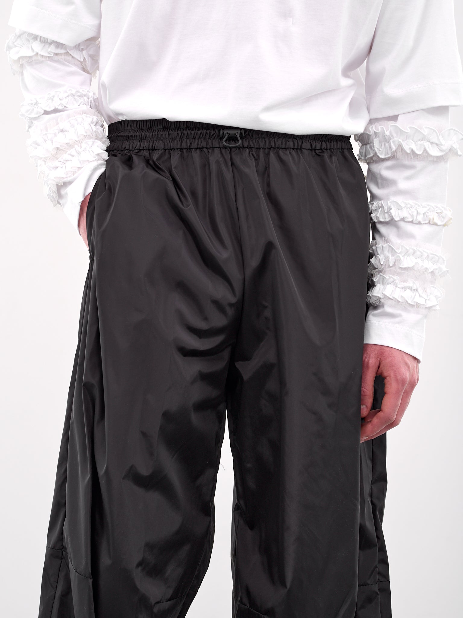 Wide Leg Track Pants (4146D-1067-BLACK)