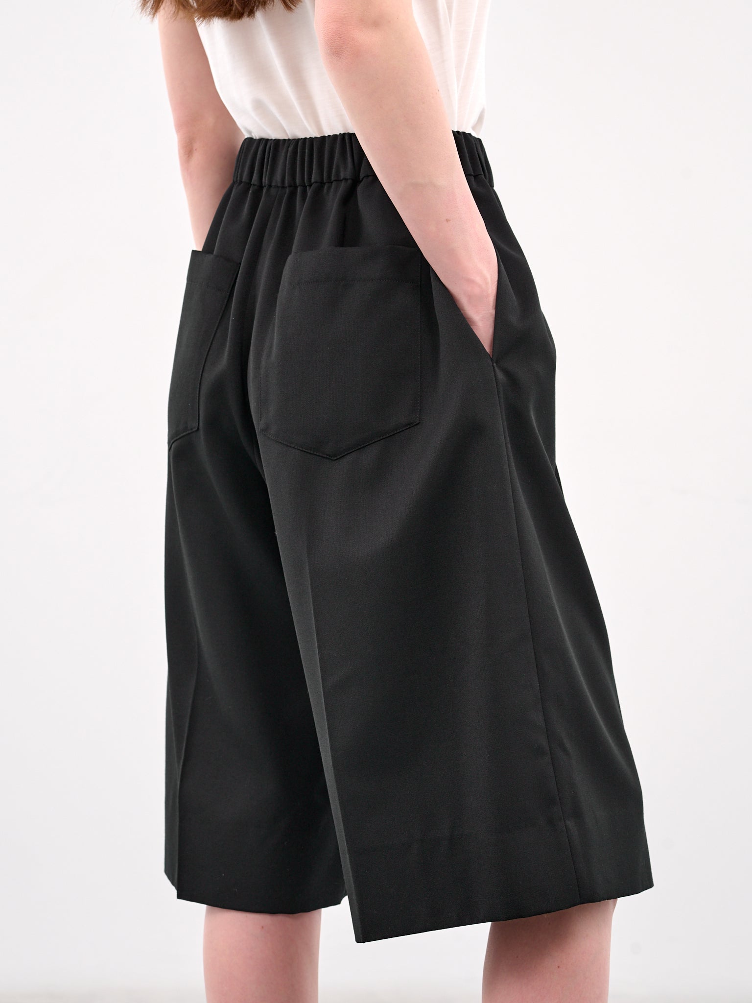 Wide Leg Long Shorts (4153-1217-SUMMER-BLACK)