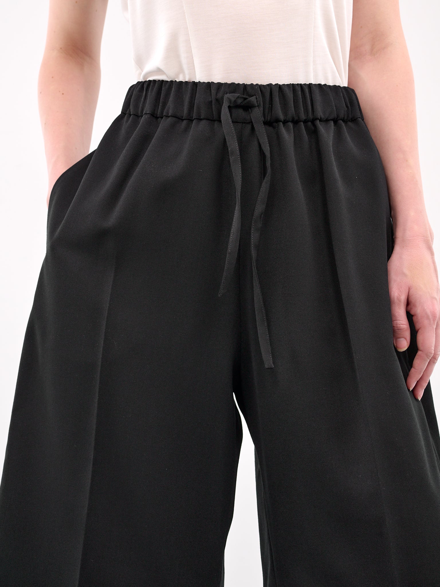 Wide Leg Long Shorts (4153-1217-SUMMER-BLACK)