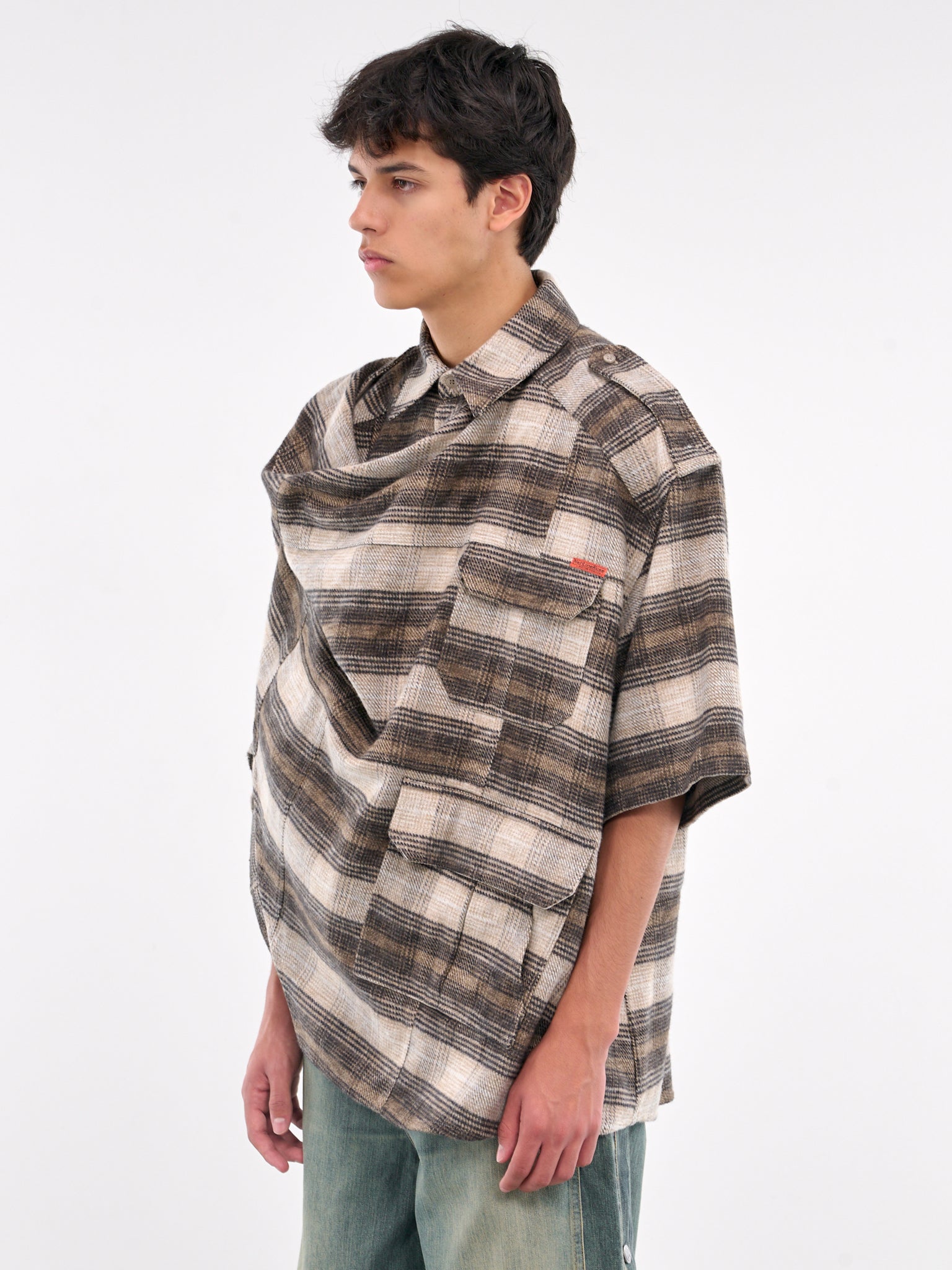 Blanket Safari Shirt (448WP04709-BROWN)