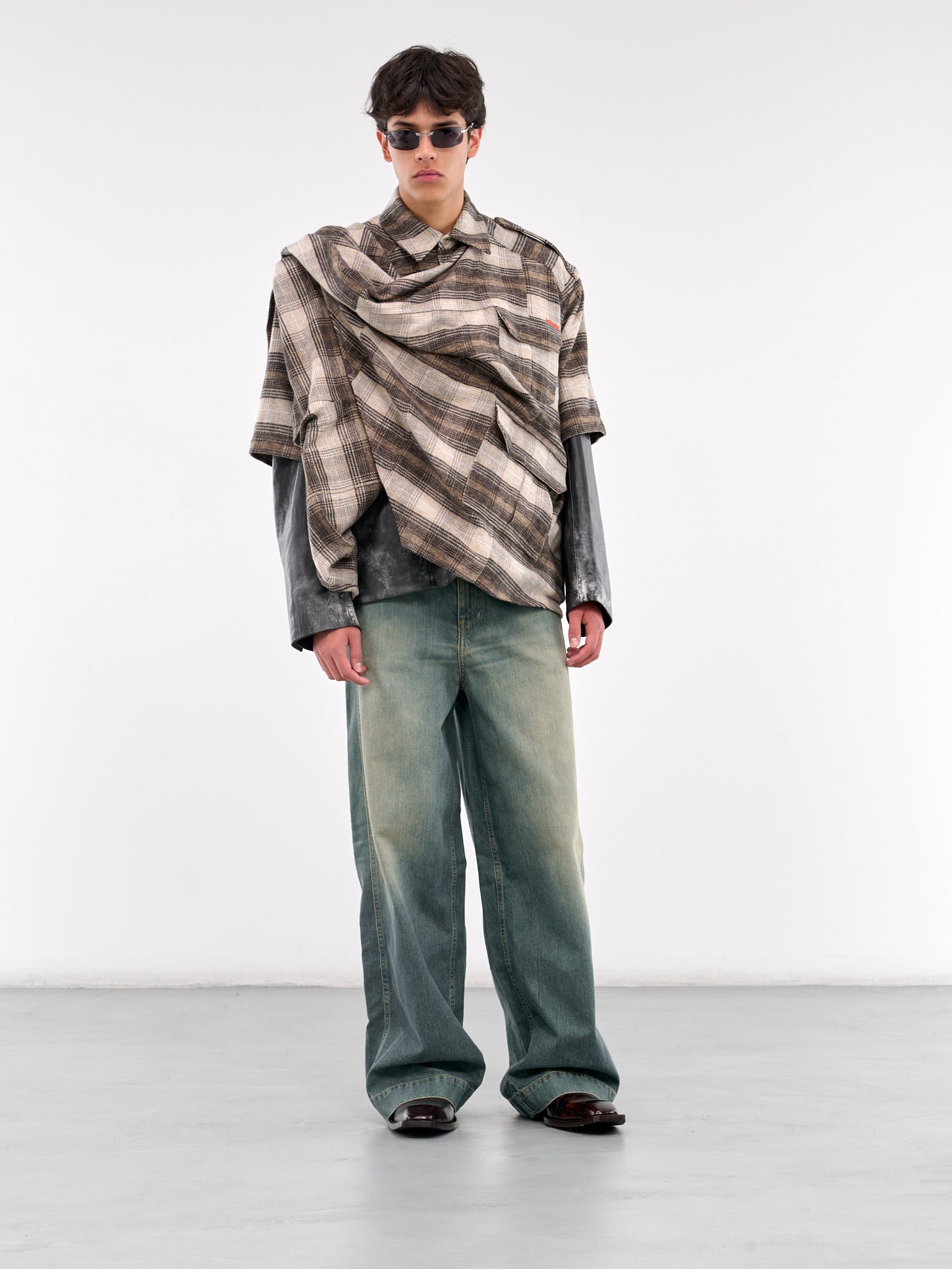 Blanket Safari Shirt (448WP04709-BROWN)