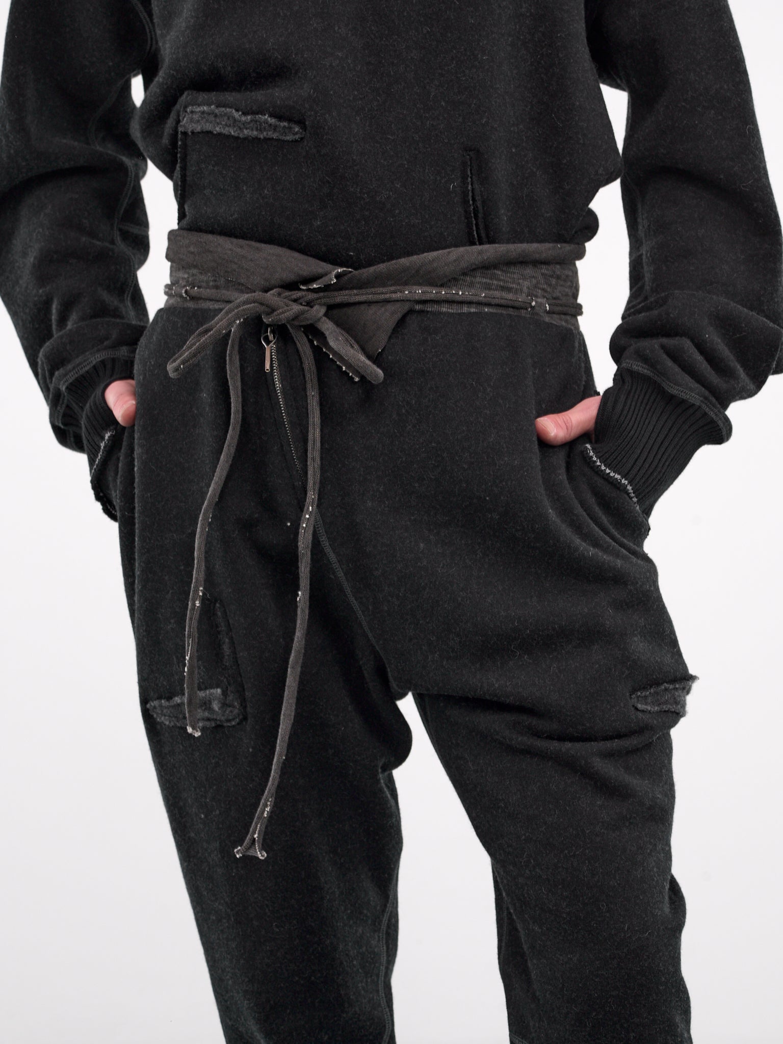 Cashmere Sweatpants (4723-BLACK-DARK-GREY)