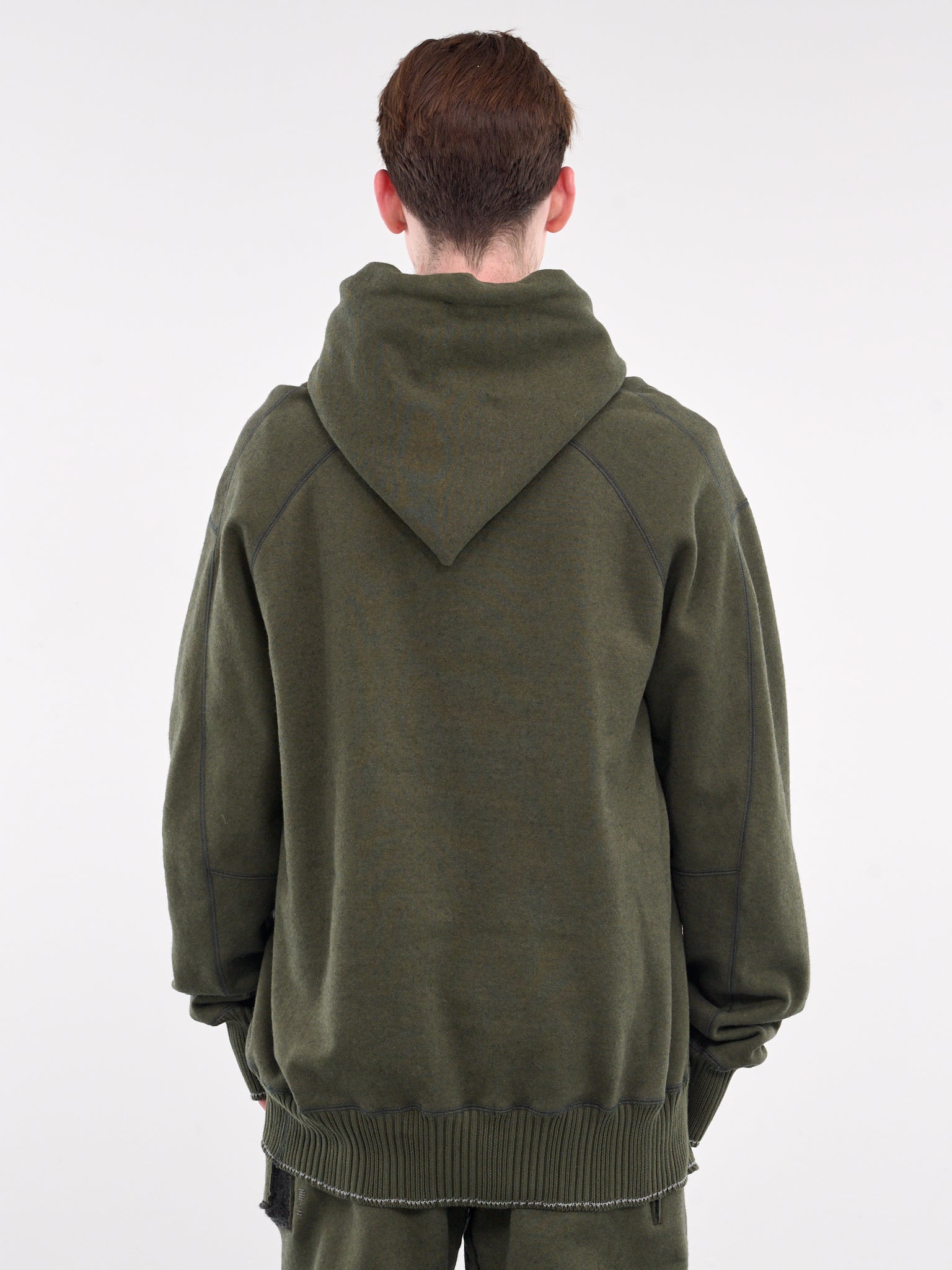 Displacement Hoodie (4871-GREEN-DARK-GREY)