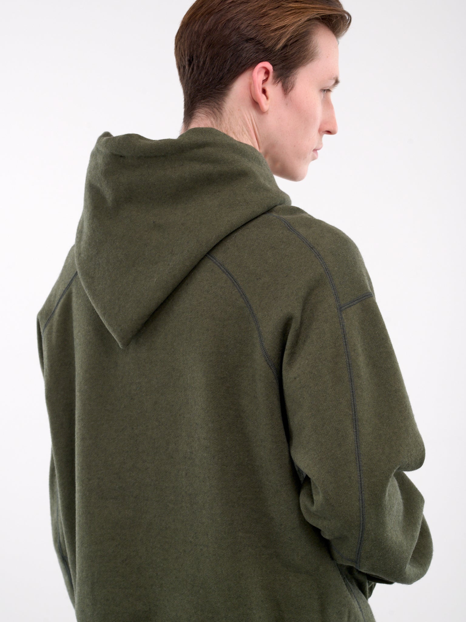 Displacement Hoodie (4871-GREEN-DARK-GREY)