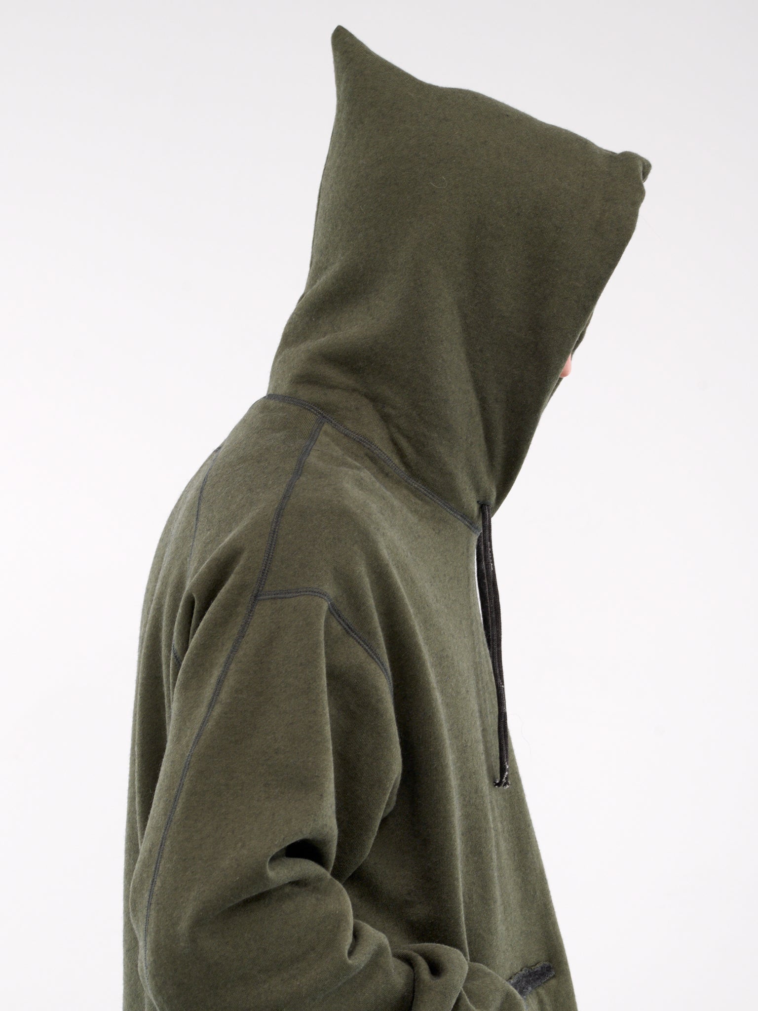 Displacement Hoodie (4871-GREEN-DARK-GREY)