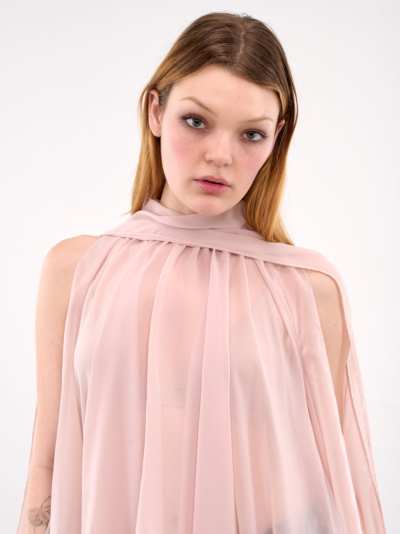 Georgette Blouse (4C151A-N0117-SKIN-PINK)