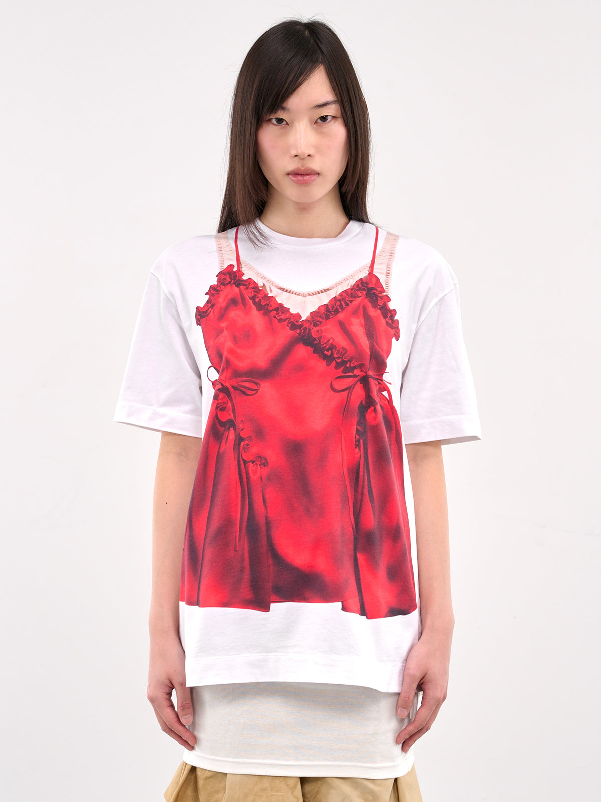 Trompe L'oeil Graphic Tee (5195P38-0569-WHITE)