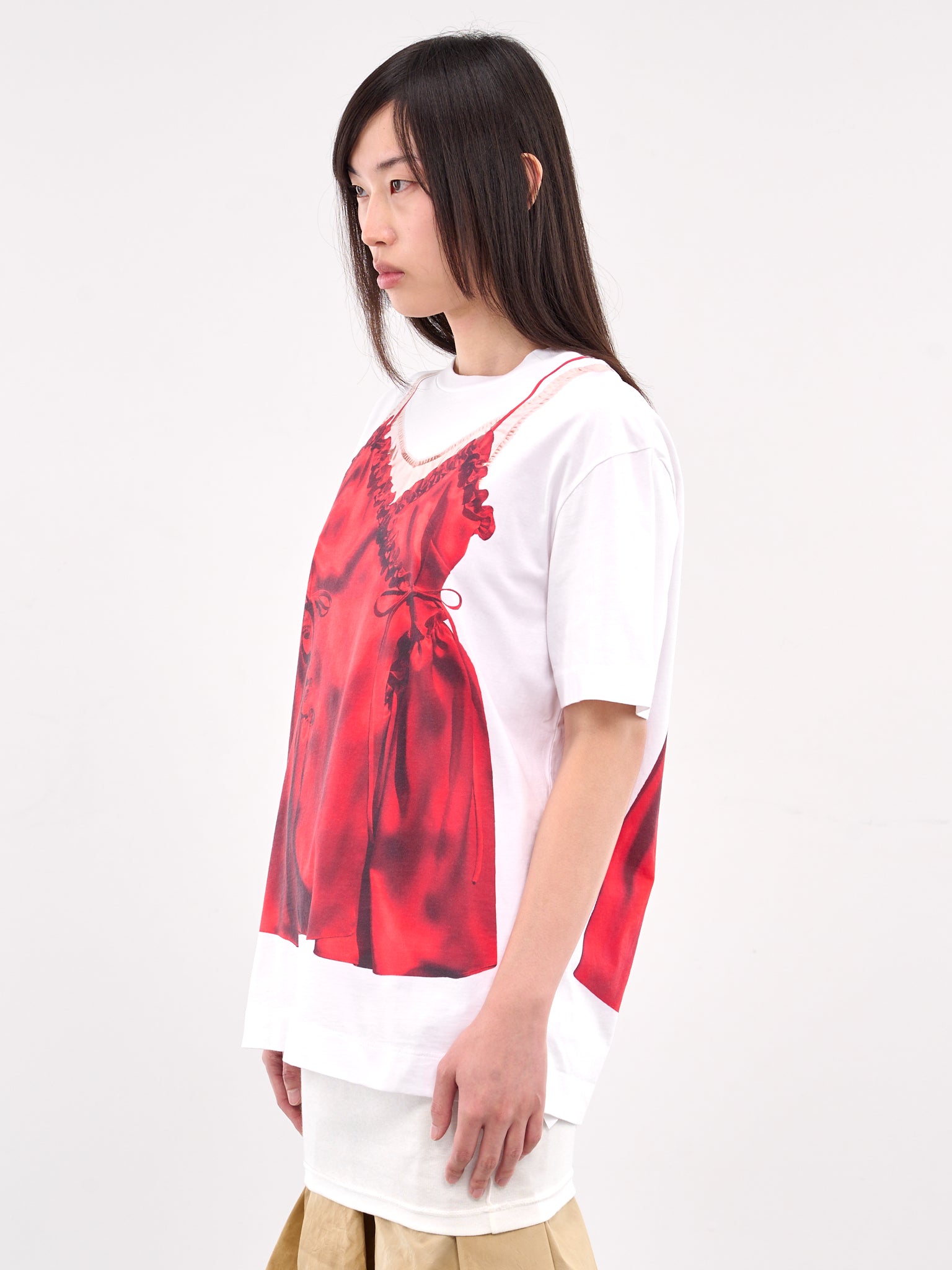 Trompe L'oeil Graphic Tee (5195P38-0569-WHITE)