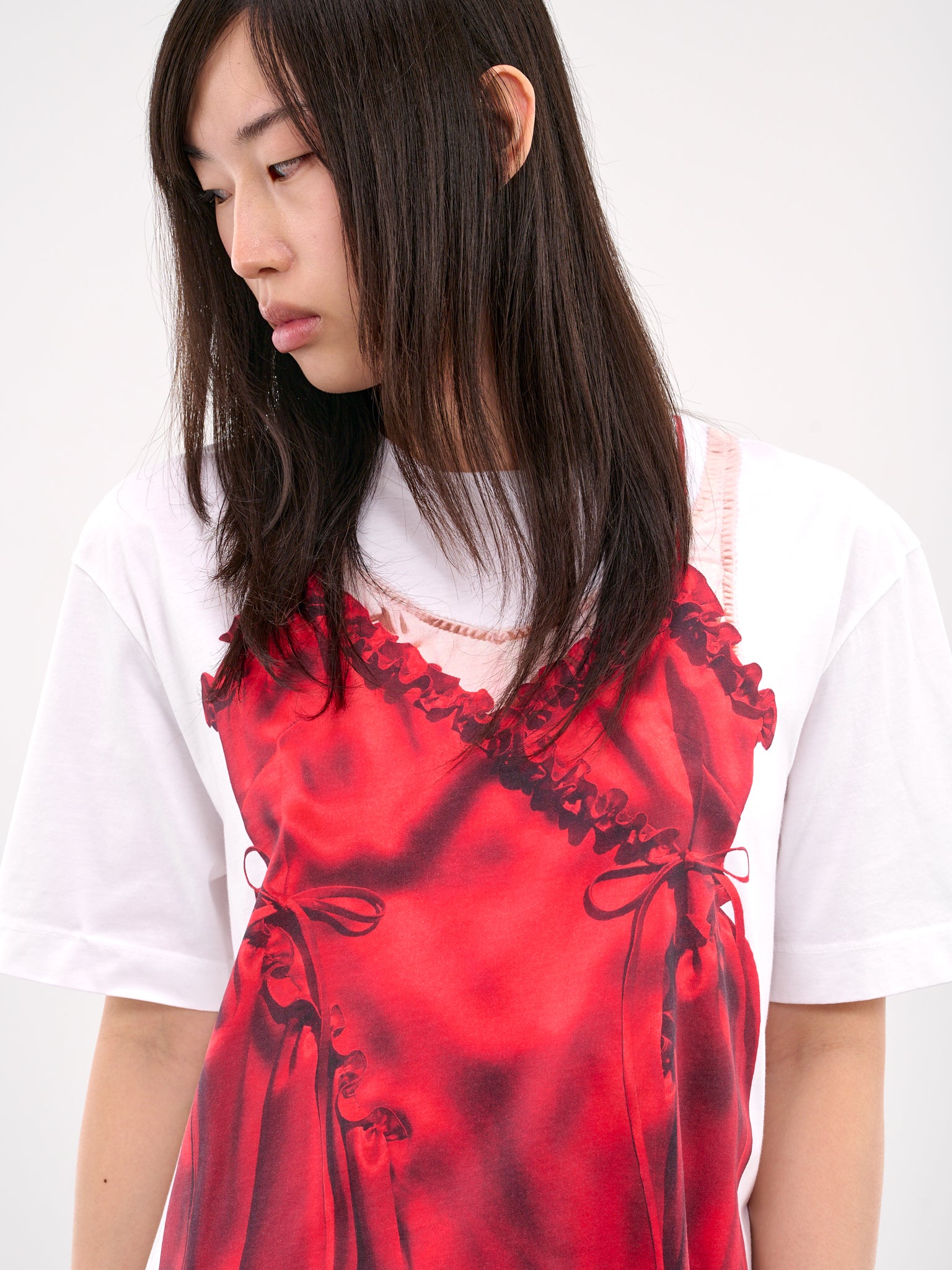 Trompe L'oeil Graphic Tee (5195P38-0569-WHITE)