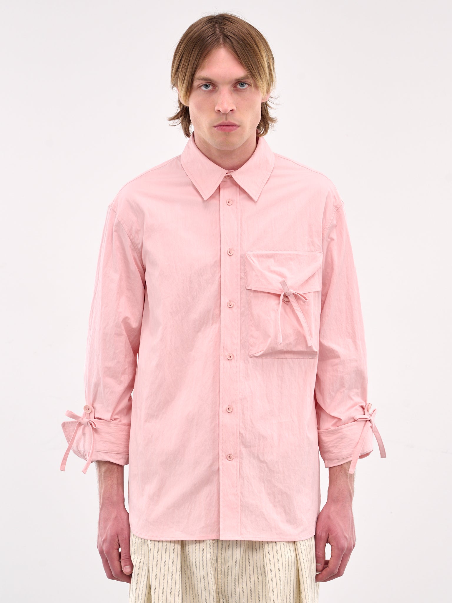 Bow Detail Cargo Shirt (5319-1219-ROSE)