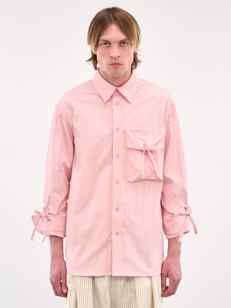 Bow Detail Cargo Shirt (5319-1219-ROSE)