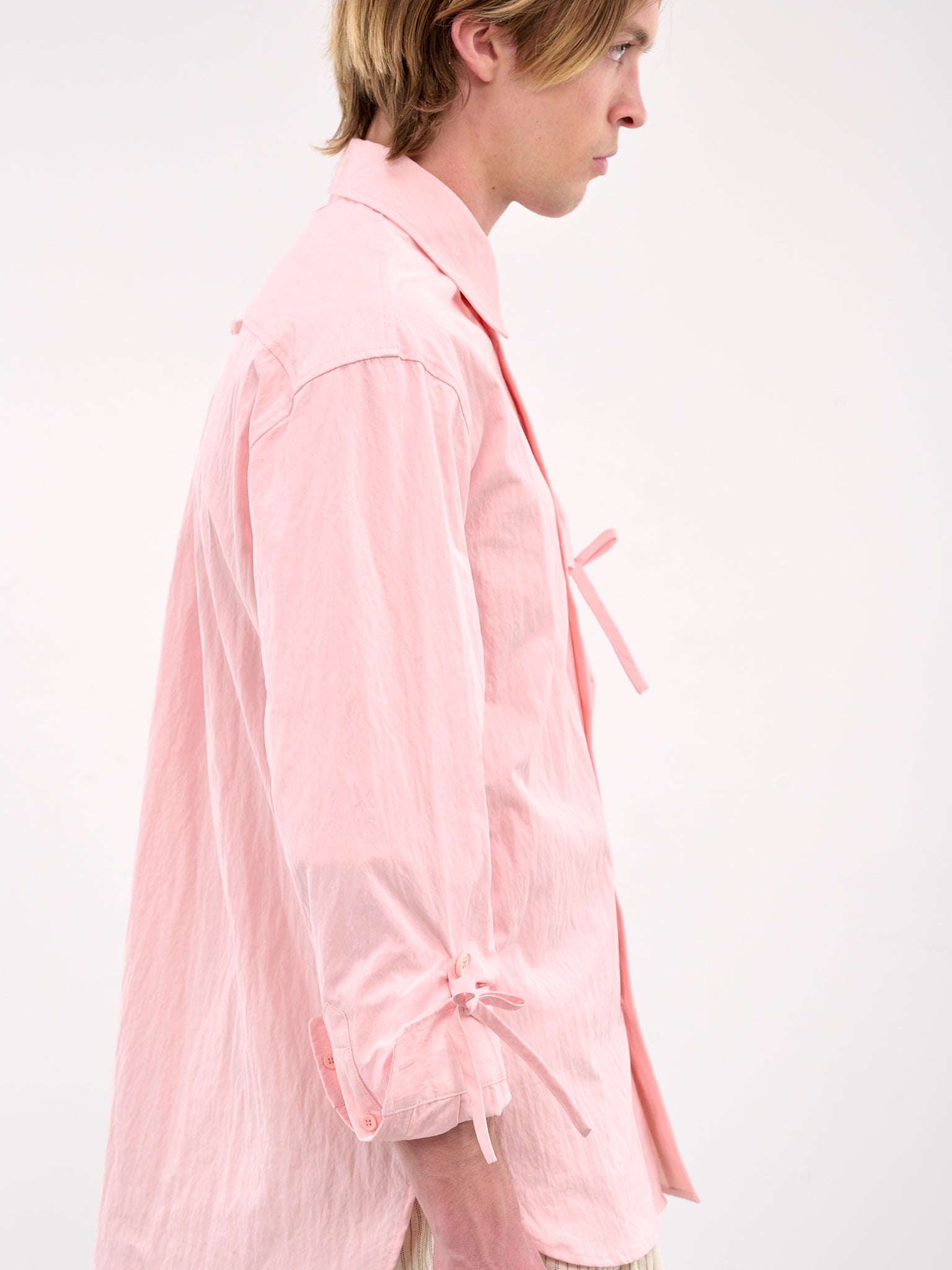 Bow Detail Cargo Shirt (5319-1219-ROSE)