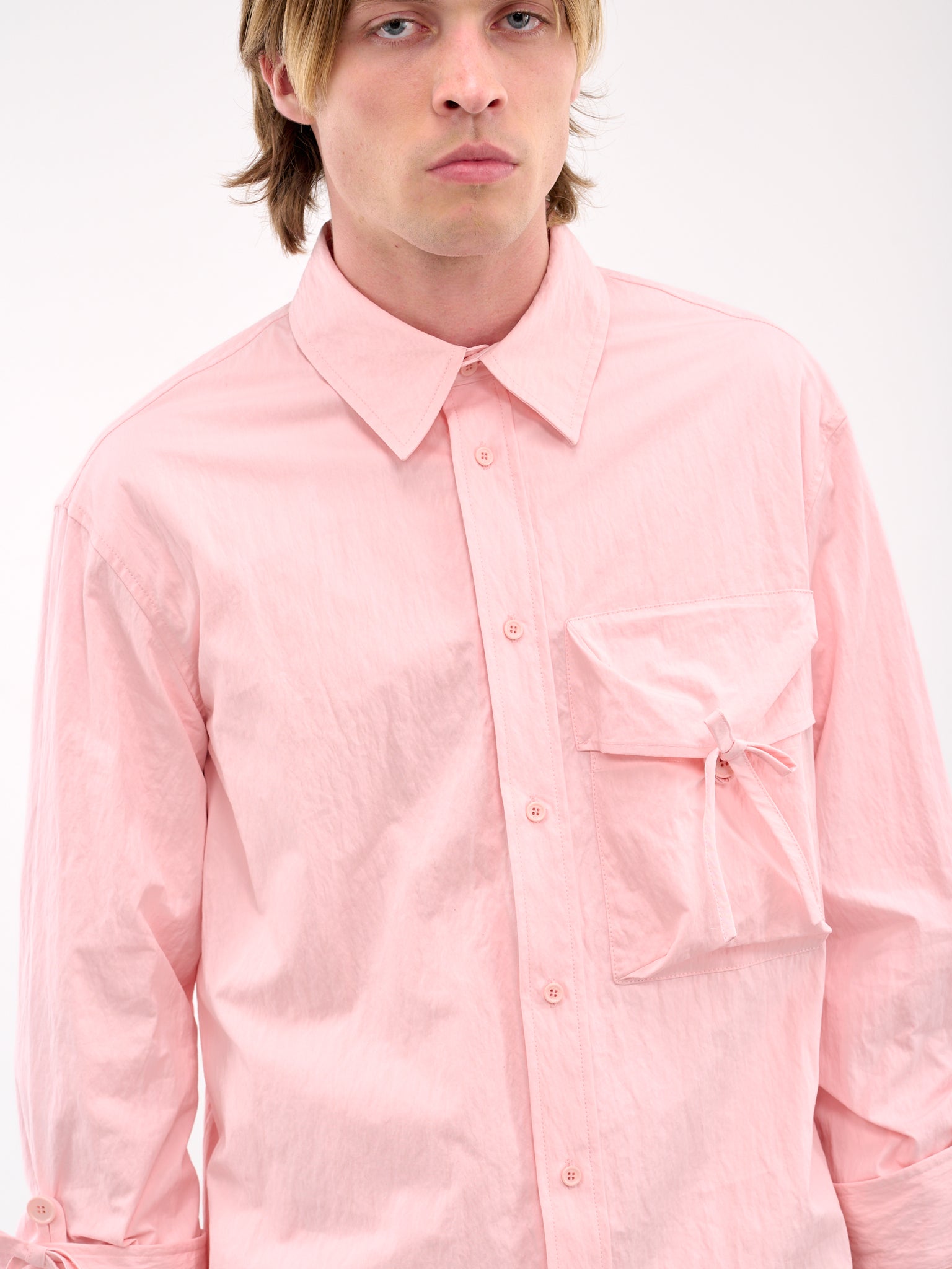 Bow Detail Cargo Shirt (5319-1219-ROSE)