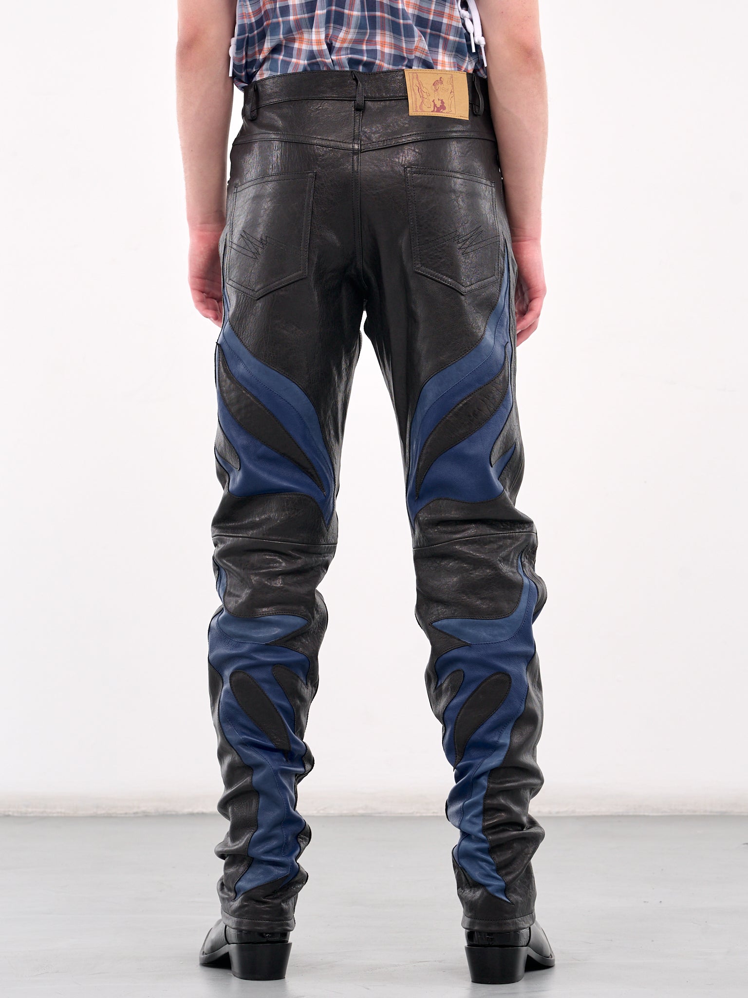 Appliqué Trousers (547LF06013-BLACKBLUE)