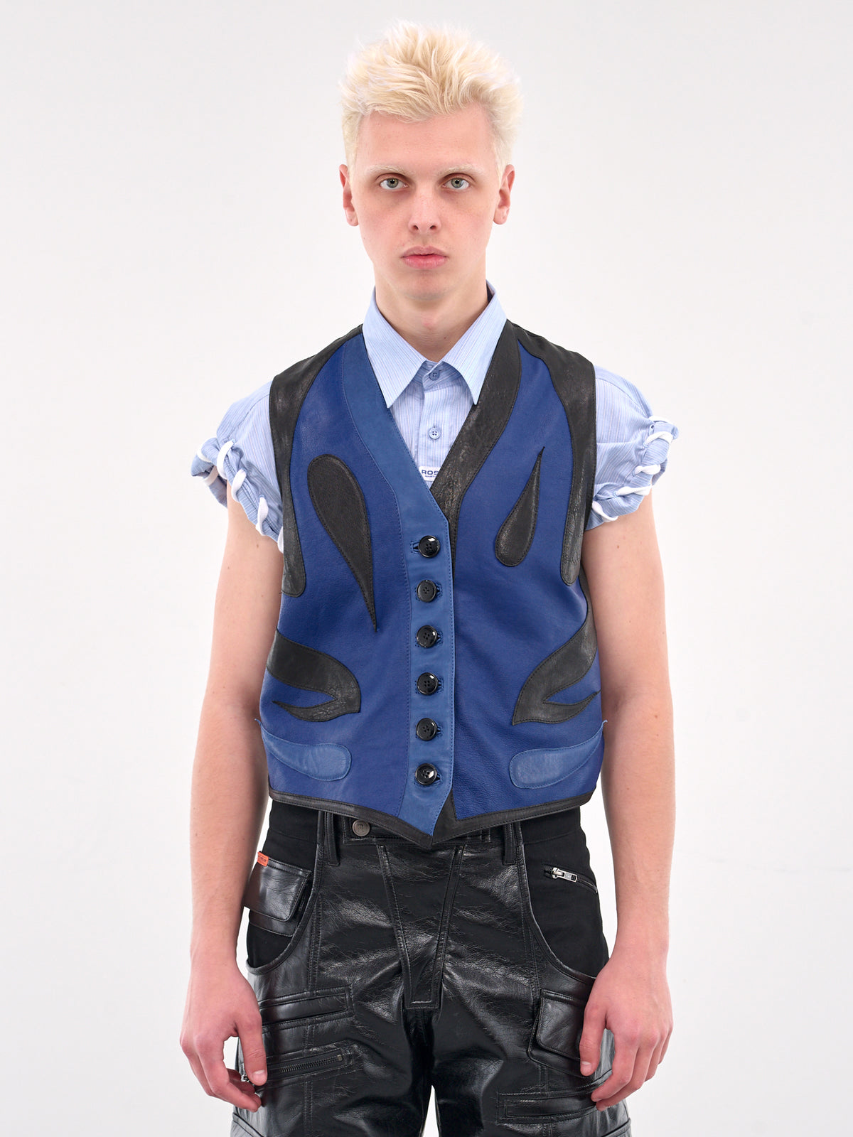 Appliqué Waistcoat (550LF06013-BLACKBLUE)