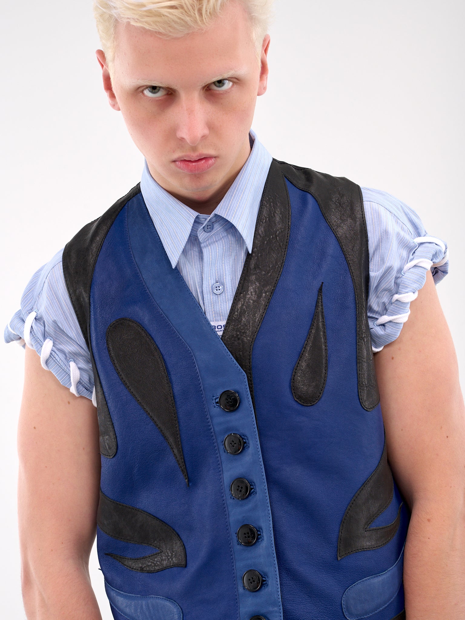 Appliqué Waistcoat (550LF06013-BLACKBLUE)