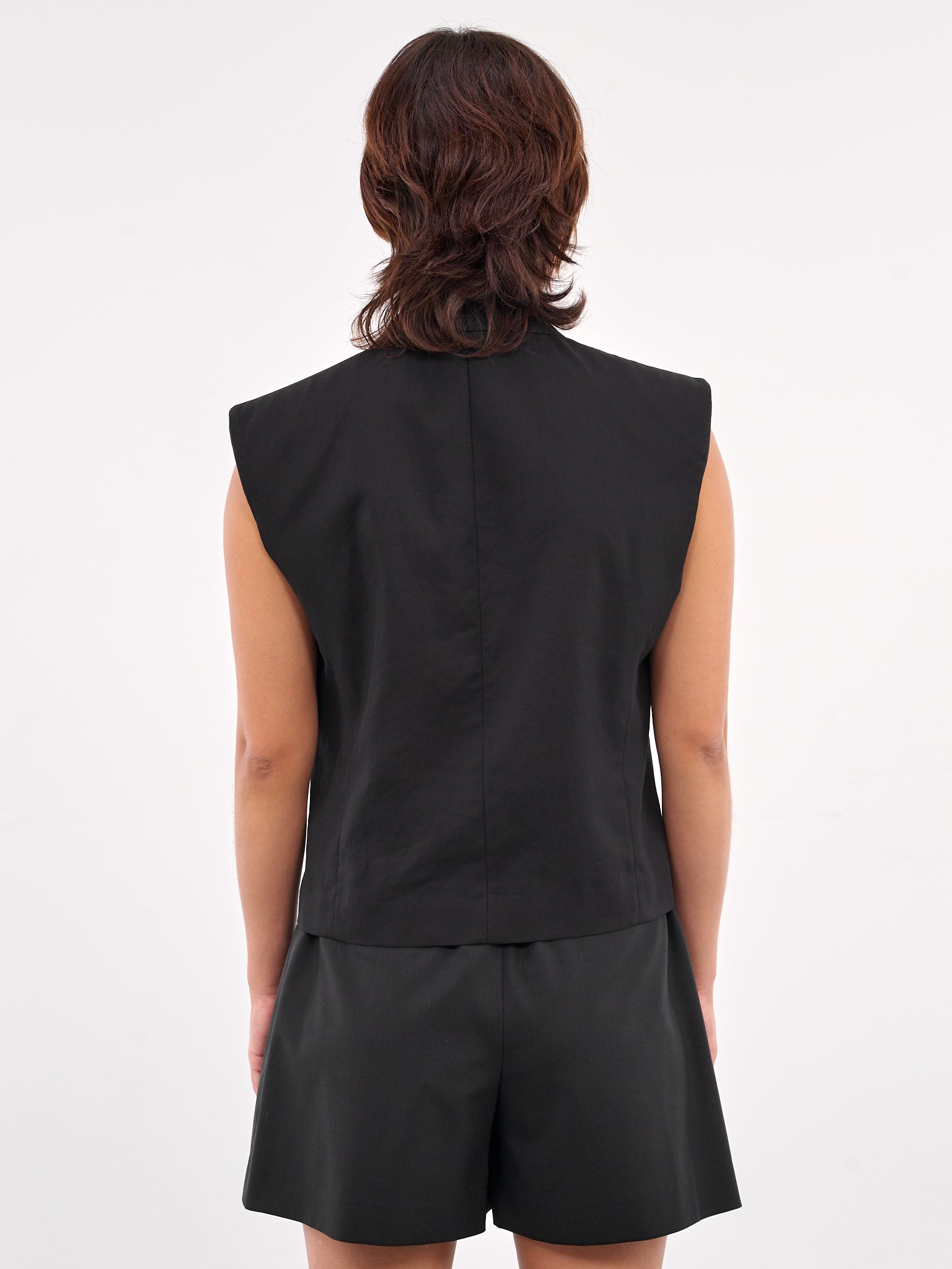 Sleeveless Blazer (5511W505-BLACK)