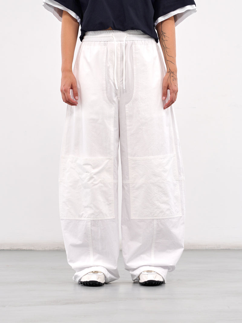 Wide Leg Paneled Trousers (5521W521-WHITE)