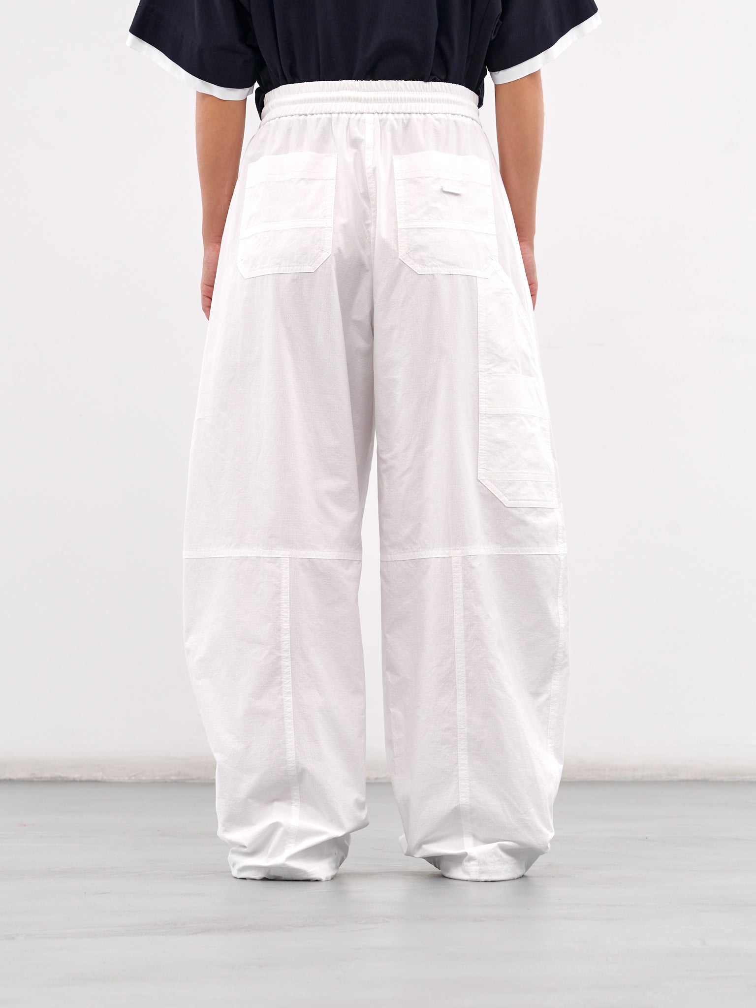 Wide Leg Paneled Trousers (5521W521-WHITE)